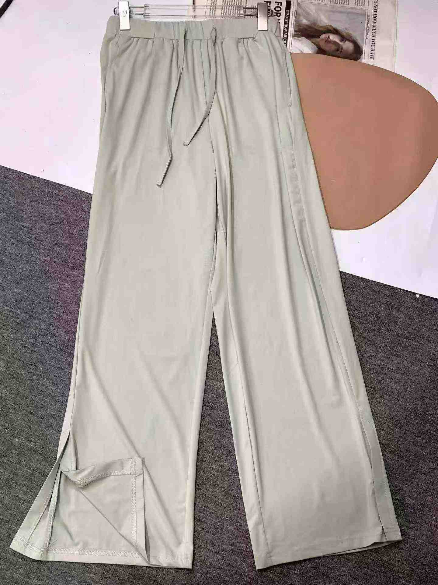 548 Piezas Pantalones de Cintura Alta de Pierna Ancha para Mujeres Altas, Pantalones Deportivos de Yoga Holgados y Frescos Tallas S-XL - Image 5