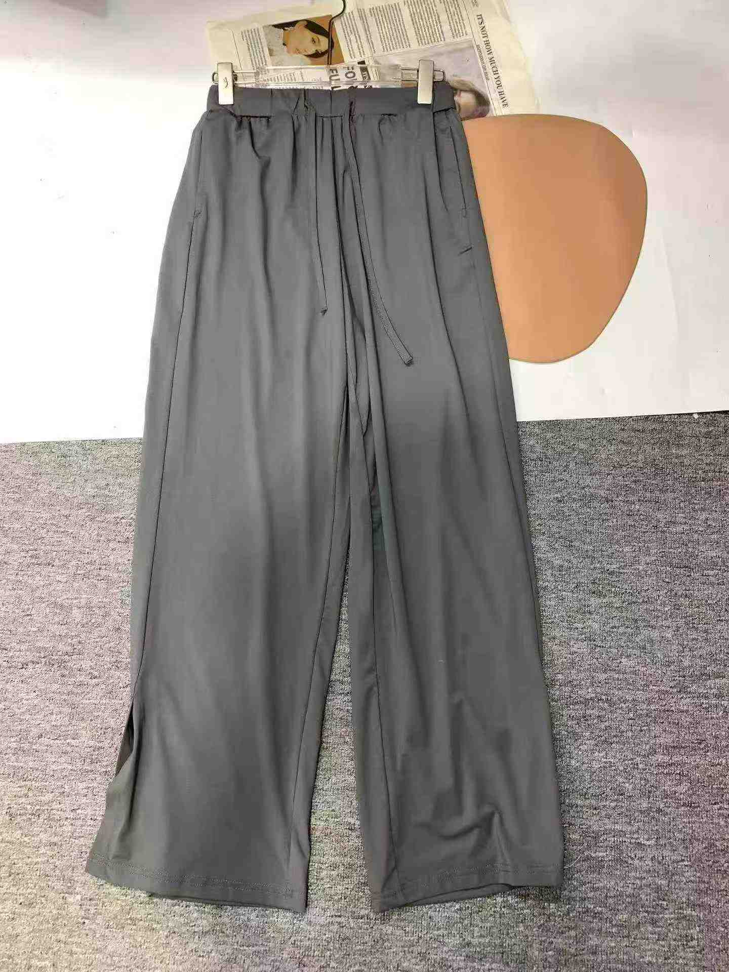 548 Piezas Pantalones de Cintura Alta de Pierna Ancha para Mujeres Altas, Pantalones Deportivos de Yoga Holgados y Frescos Tallas S-XL - Image 6