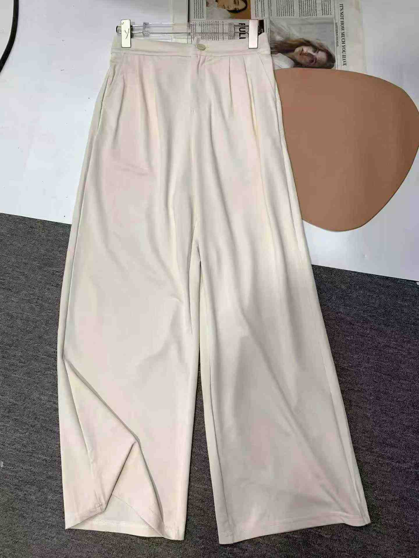 548 Piezas Pantalones de Cintura Alta de Pierna Ancha para Mujeres Altas, Pantalones Deportivos de Yoga Holgados y Frescos Tallas S-XL - Image 8