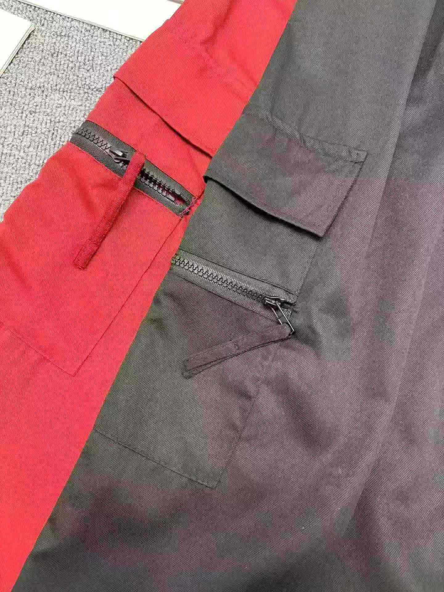 Environ 260 pièces de pantalons cargo unisexes à jambe large de style street américain de haute qualité - Image 8