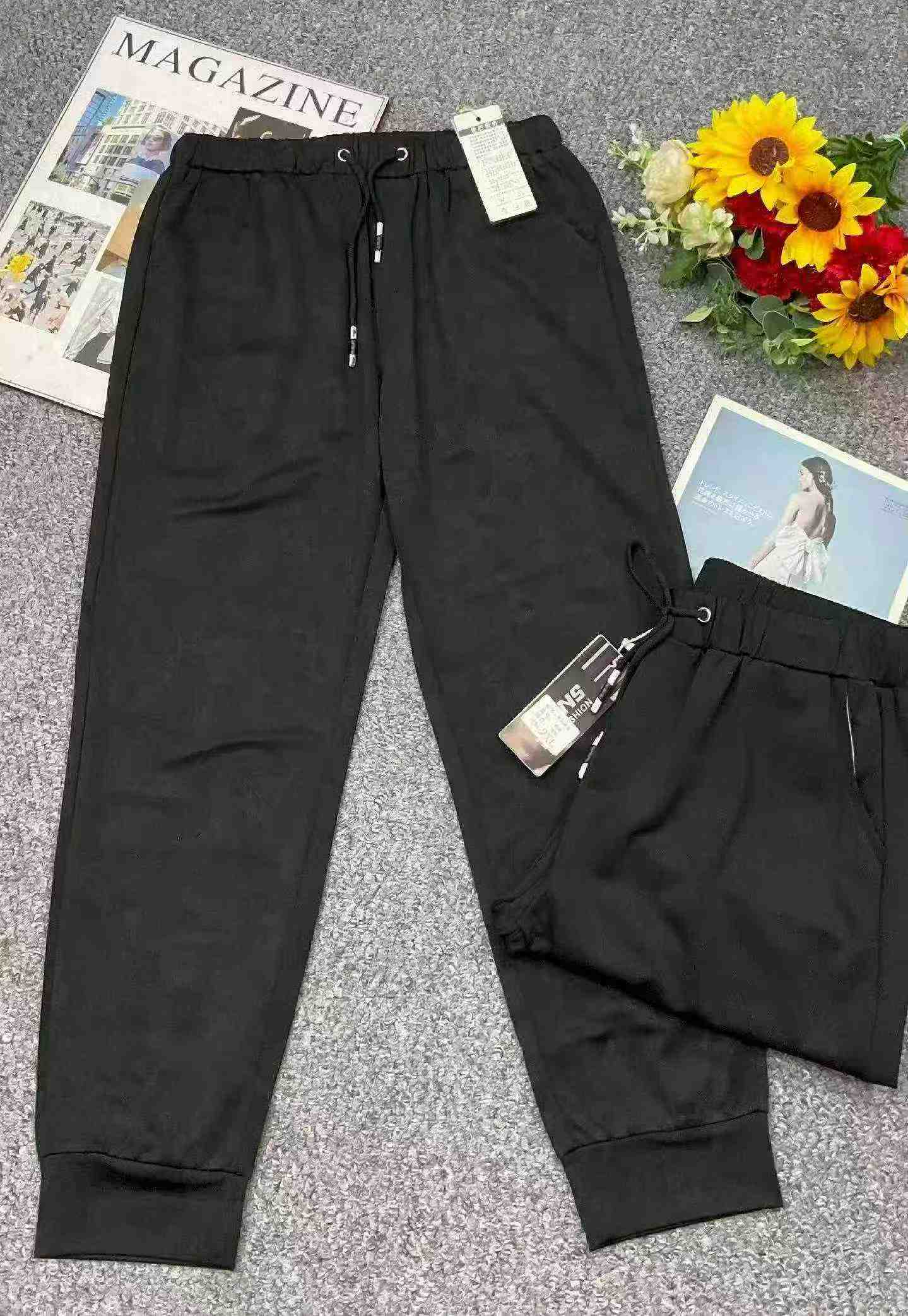 Celana Kasual Jogger Longgar Elastisitas Tinggi Pria Musim Semi Musim Panas, Sekitar 500 Potong - Image 3