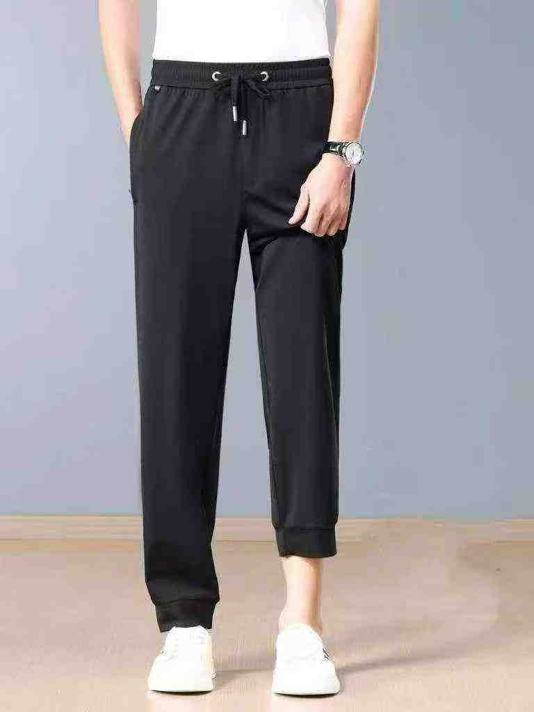 Celana Kasual Jogger Longgar Elastisitas Tinggi Pria Musim Semi Musim Panas, Sekitar 500 Potong - Image 8