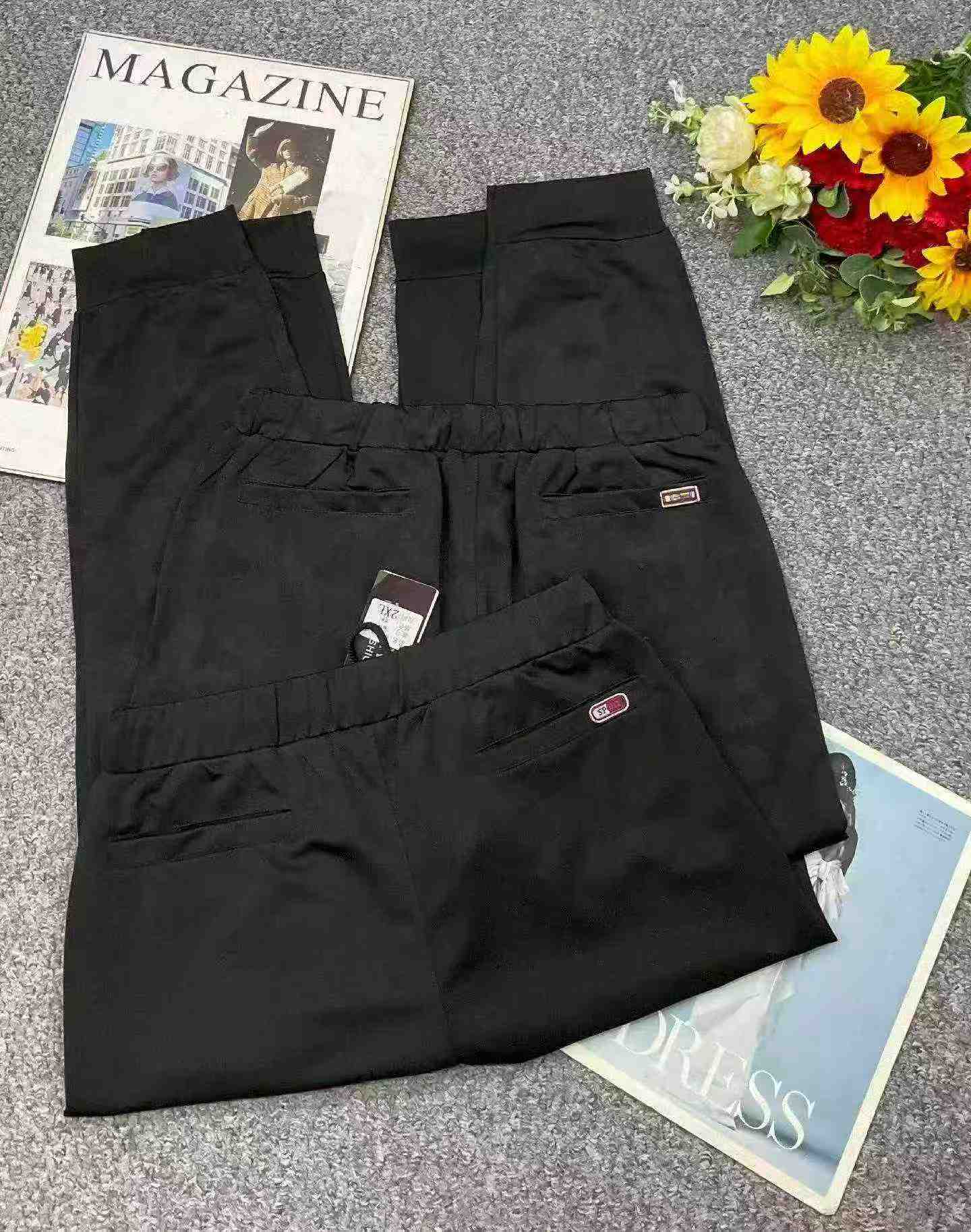 Celana Kasual Jogger Longgar Elastisitas Tinggi Pria Musim Semi Musim Panas, Sekitar 500 Potong - Image 9