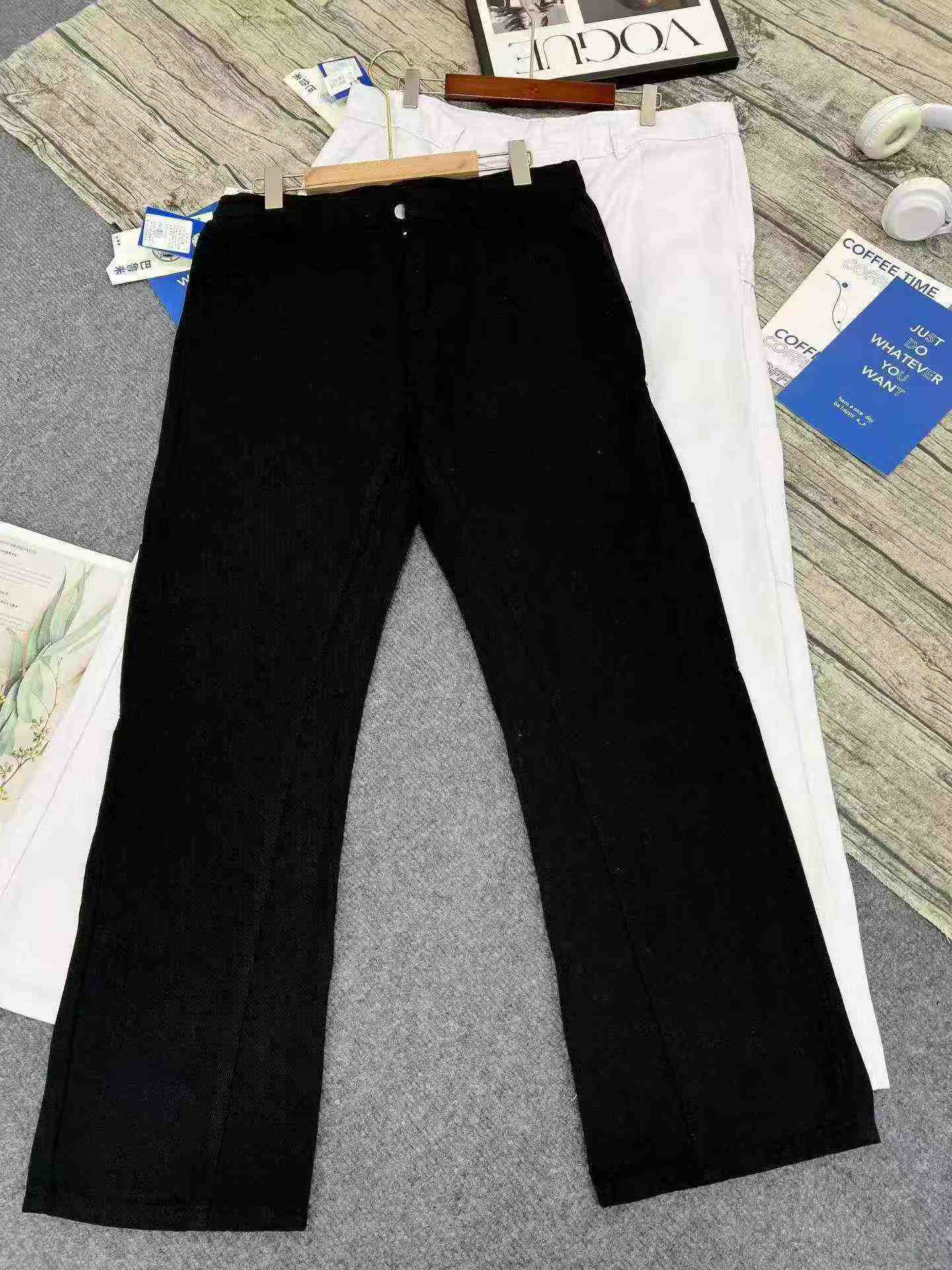 Jeans droits amples à coupe micro-évasée pour hommes, ambiance style High Street américain, 320 pièces - Image 6