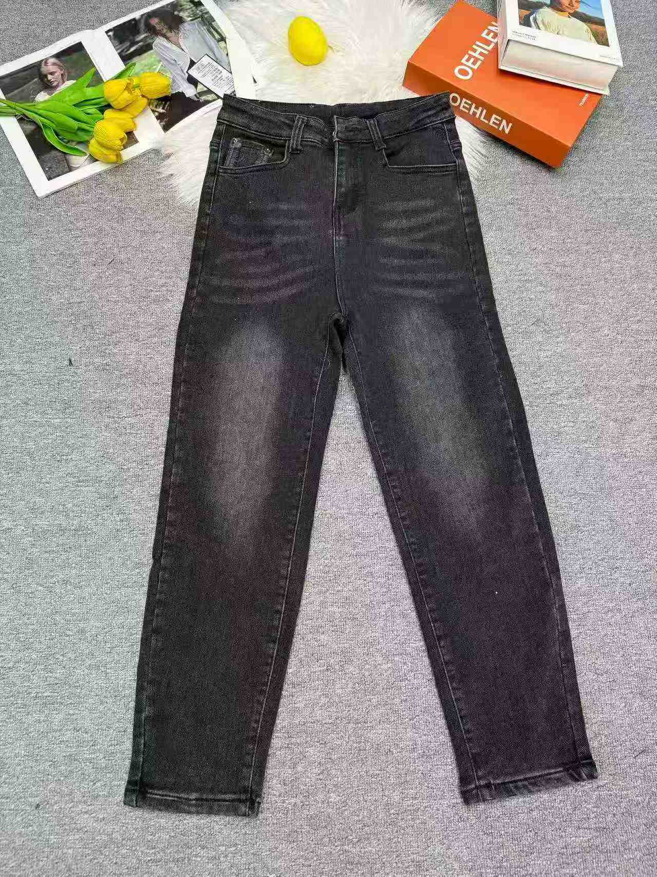 282 Pièces Nouveauté Été 2026 Jeans à Jambes Larges Bleu Délavé de Haute Qualité pour Femmes - Image 8