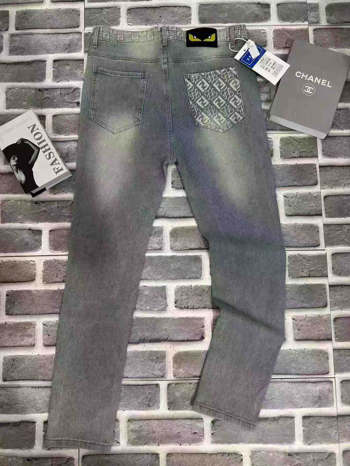 251 Helai Seluar Jeans Slim Skinny Bercetak Trendi Lelaki - Image 7