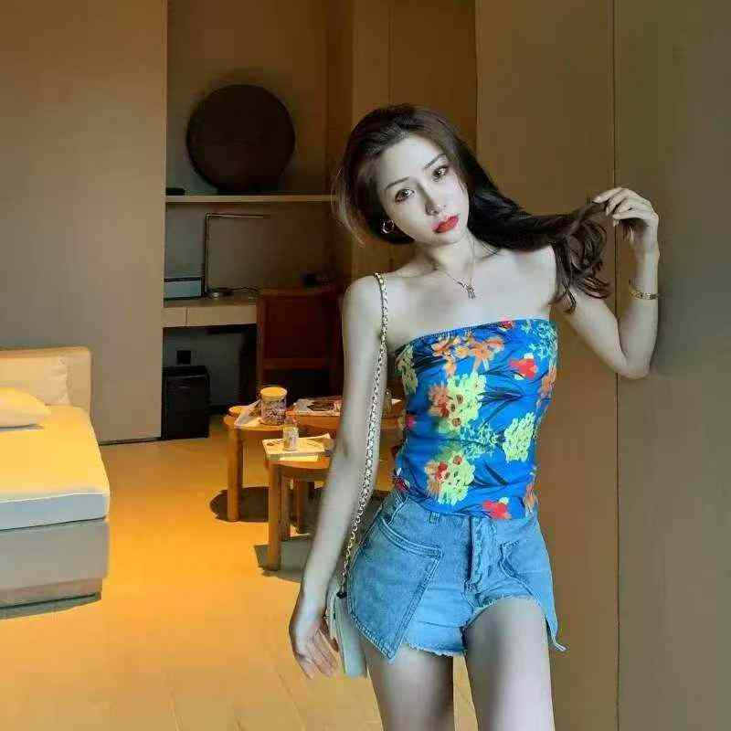 Camisole bandeau florale sexy d'été à bretelles, taille unique, 567 pièces, emballage individuel - Image 8
