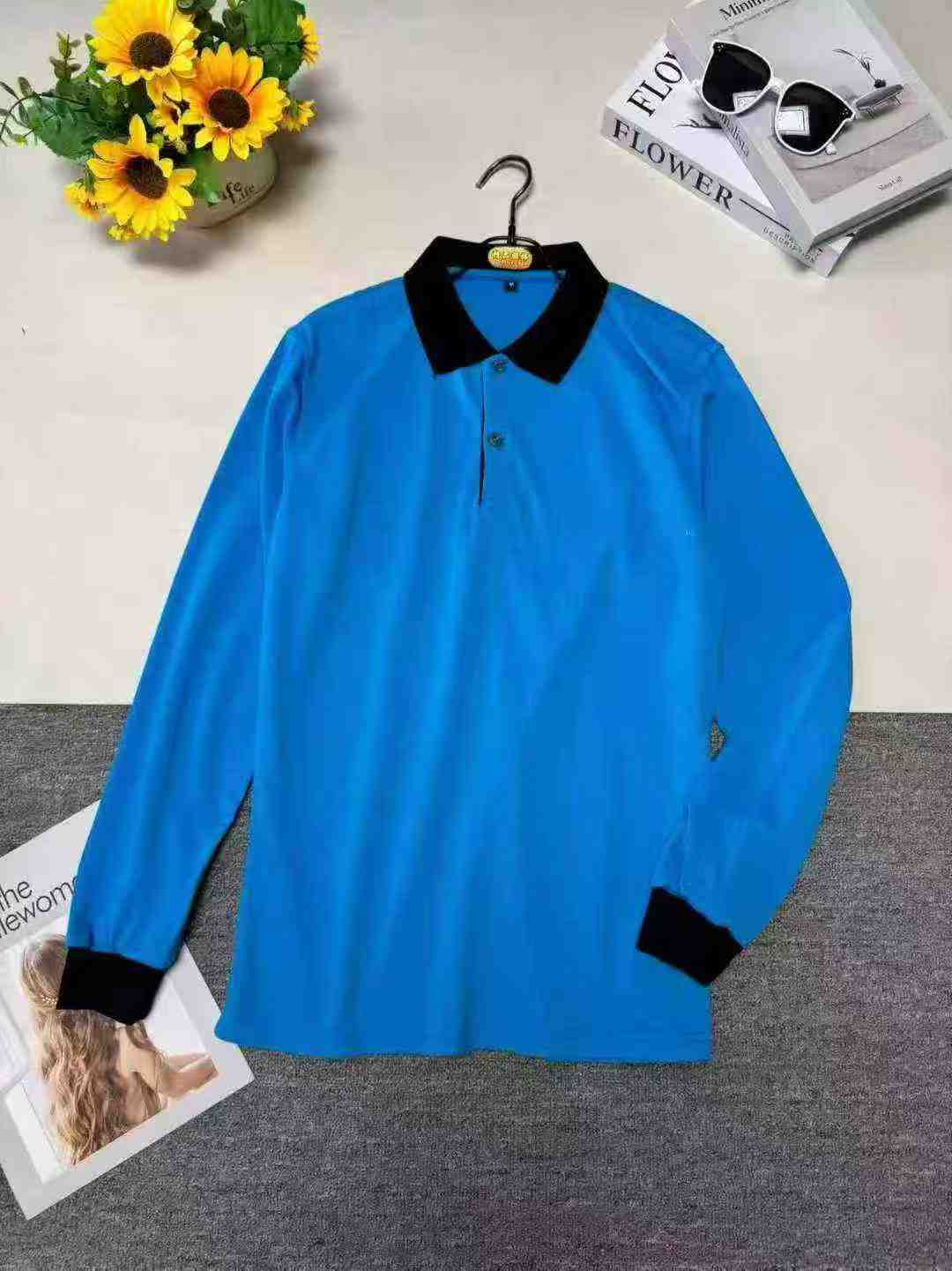 Summer Color-block Collar Cotton T-shirt Around 800 Pieces - Image 3
