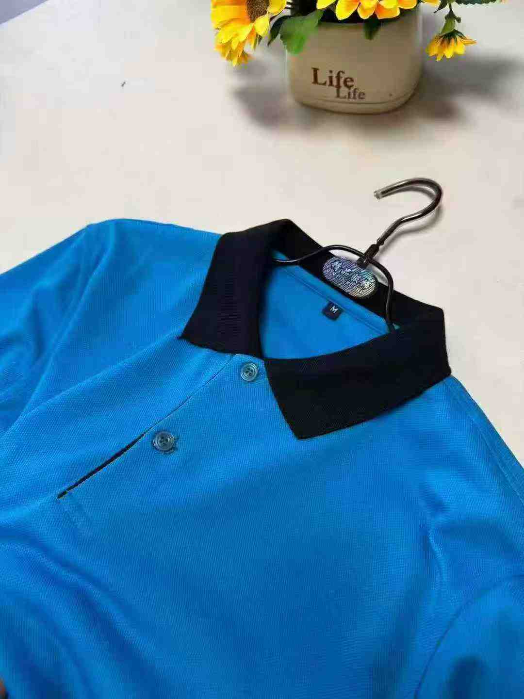 Summer Color-block Collar Cotton T-shirt Around 800 Pieces - Image 5