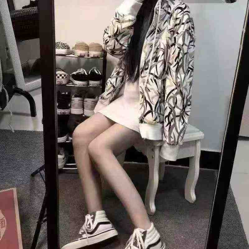 Spring Autumn Thorn Print Couple Hooded Zip Jacket 757pcs Size M-3XL - Image 5