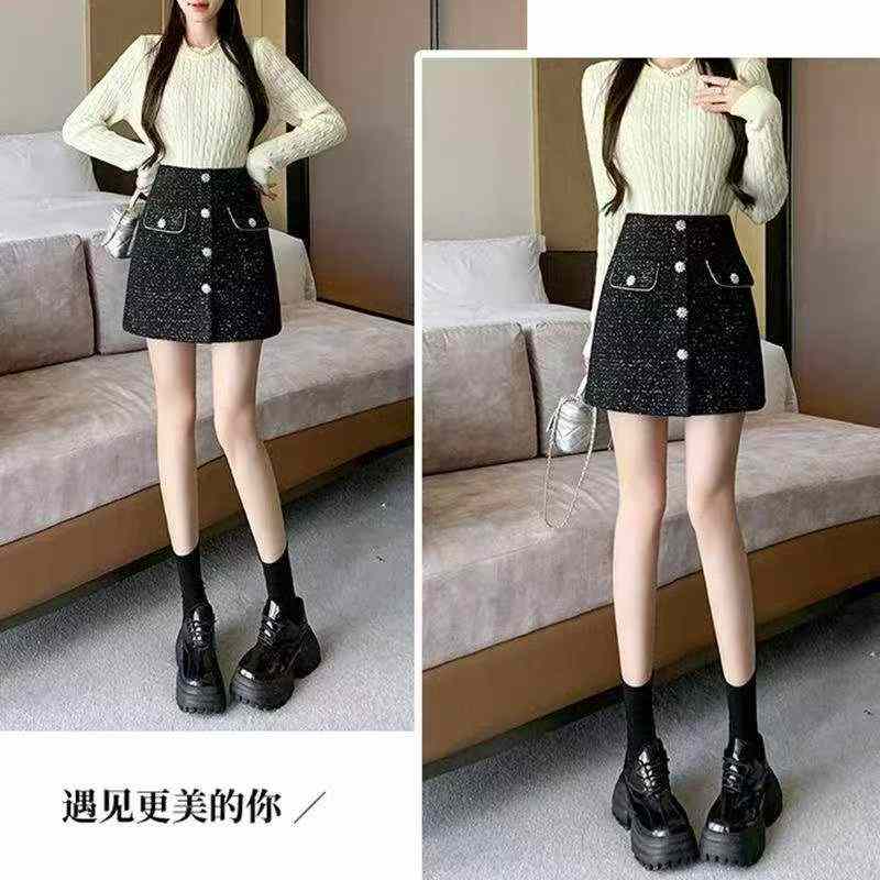 Rok Pendek Tweed Wanita Baru Musim Gugur-Dingin 4000 Pcs - Image 6