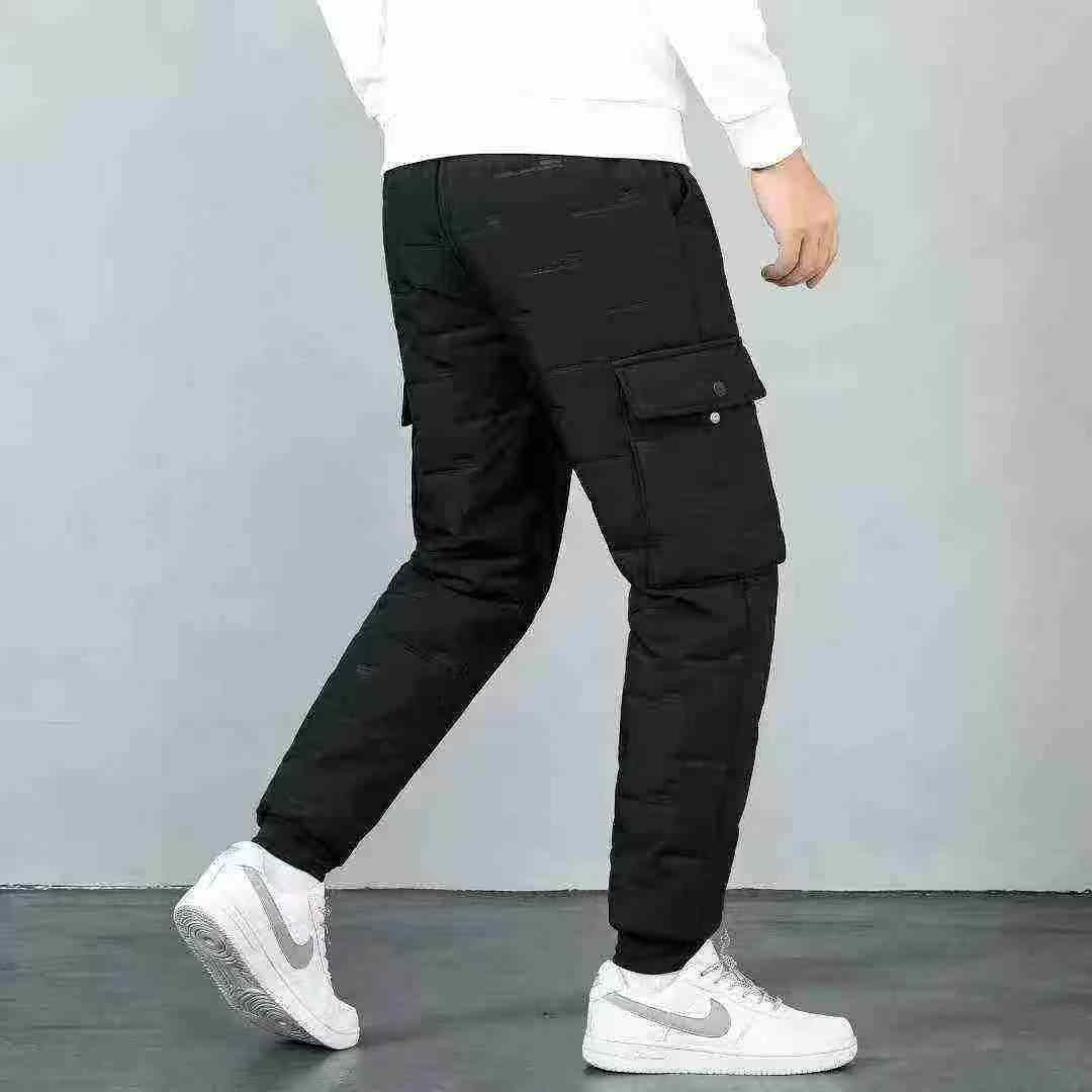 790 Peças Calças de Moletom Jogger Cargo Masculinas de Marca Tendência, Espessuradas em Fleece e à Prova de Vento, Tamanhos XL-4XL - Image 2