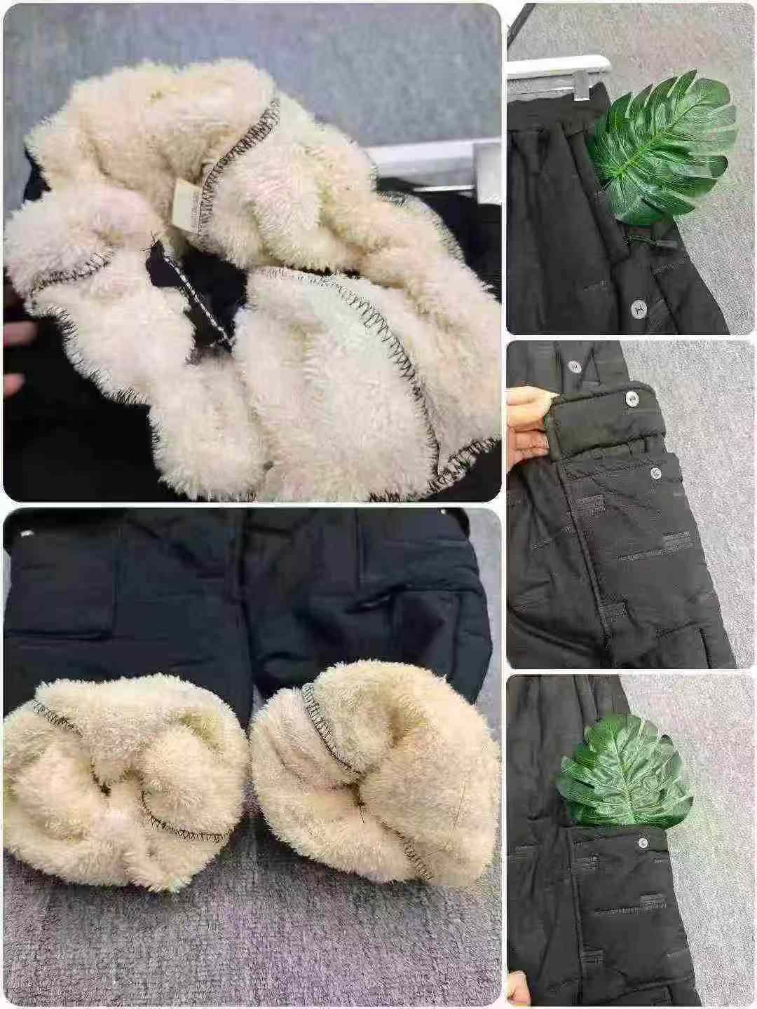 790 Peças Calças de Moletom Jogger Cargo Masculinas de Marca Tendência, Espessuradas em Fleece e à Prova de Vento, Tamanhos XL-4XL - Image 4