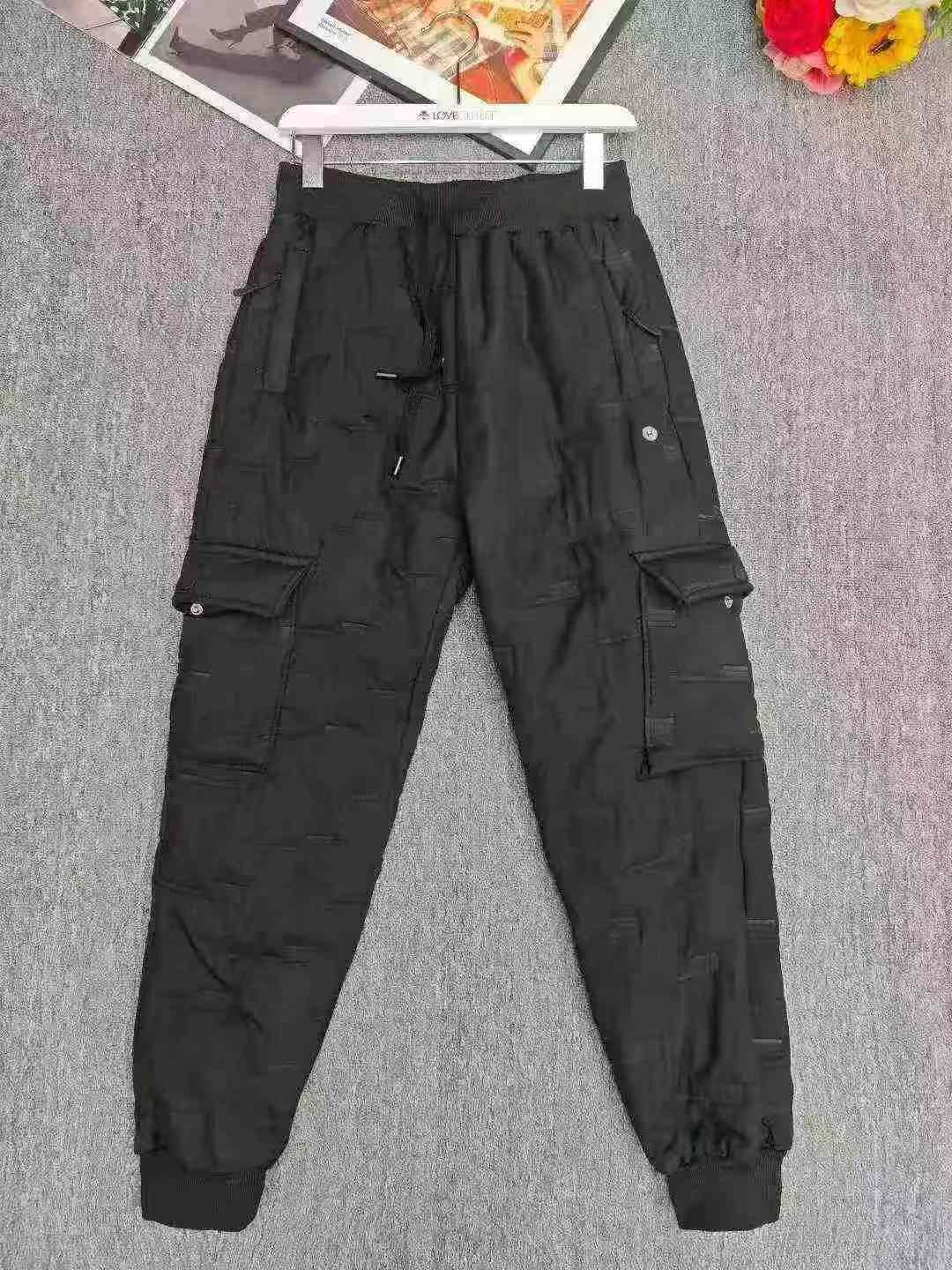 790 Peças Calças de Moletom Jogger Cargo Masculinas de Marca Tendência, Espessuradas em Fleece e à Prova de Vento, Tamanhos XL-4XL - Image 6
