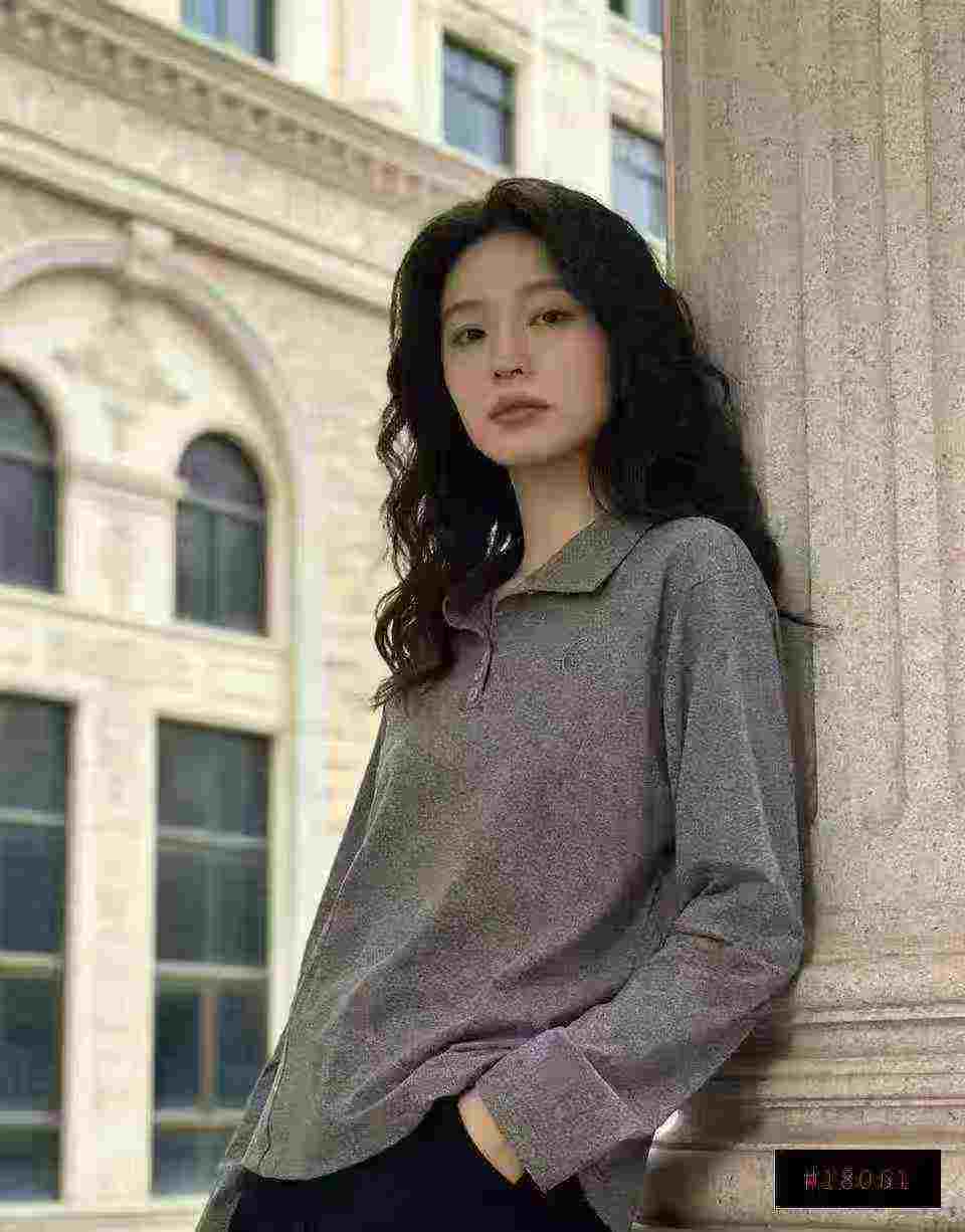 春秋款纯色长袖翻领POLO衫，共1740件，尺码S-2XL，独立包装 - Image 9