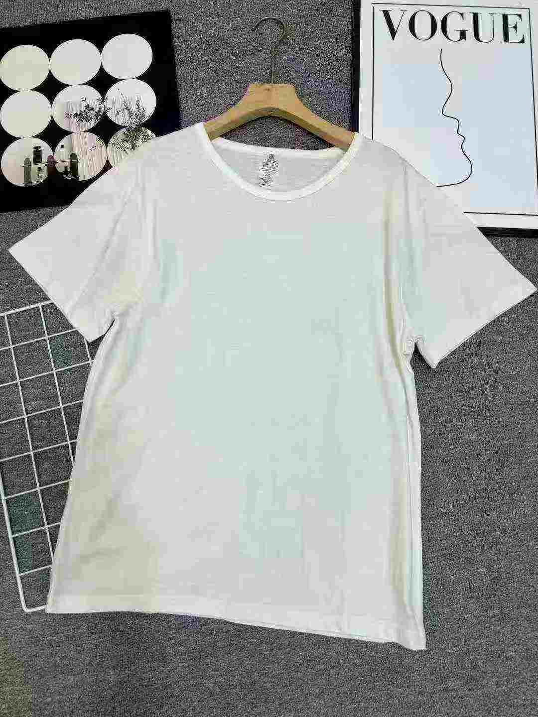 Summer Men's 100% Cotton Short Sleeve T-shirts, About 300 Pieces - Image 4
