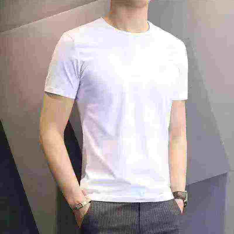 Summer Men's 100% Cotton Short Sleeve T-shirts, About 300 Pieces - Image 5