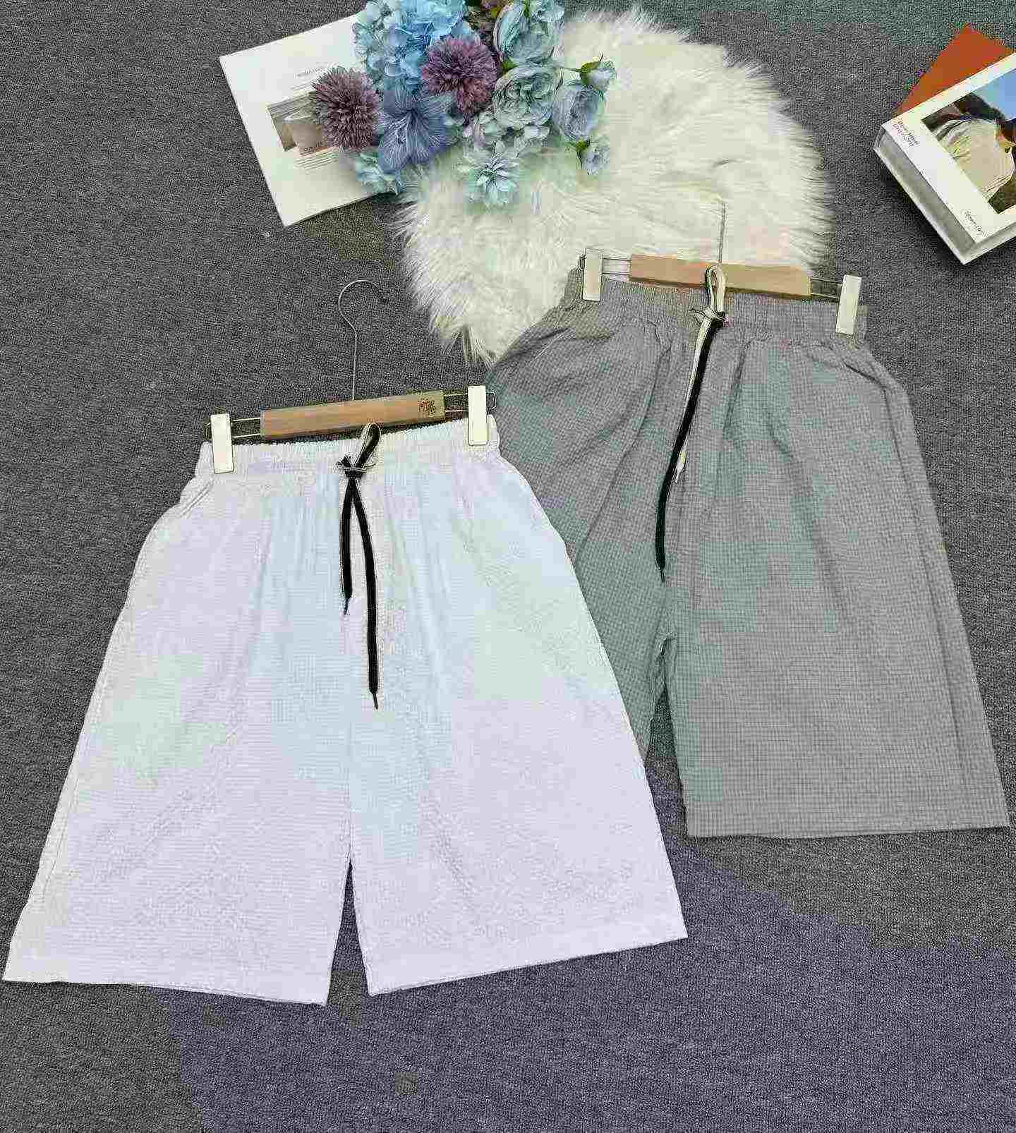 Men's Wrinkled Seersucker Loose Casual Summer Shorts 605PCS - Image 5