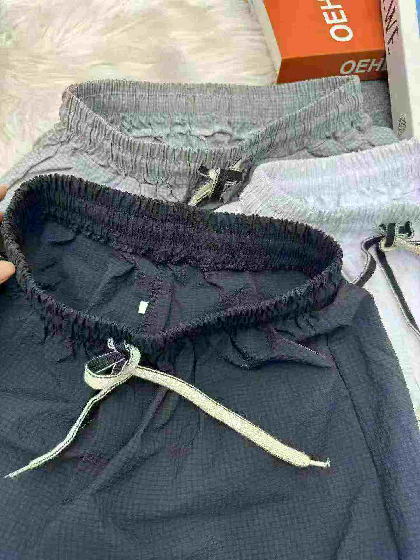 Men's Wrinkled Seersucker Loose Casual Summer Shorts 605PCS - Image 7
