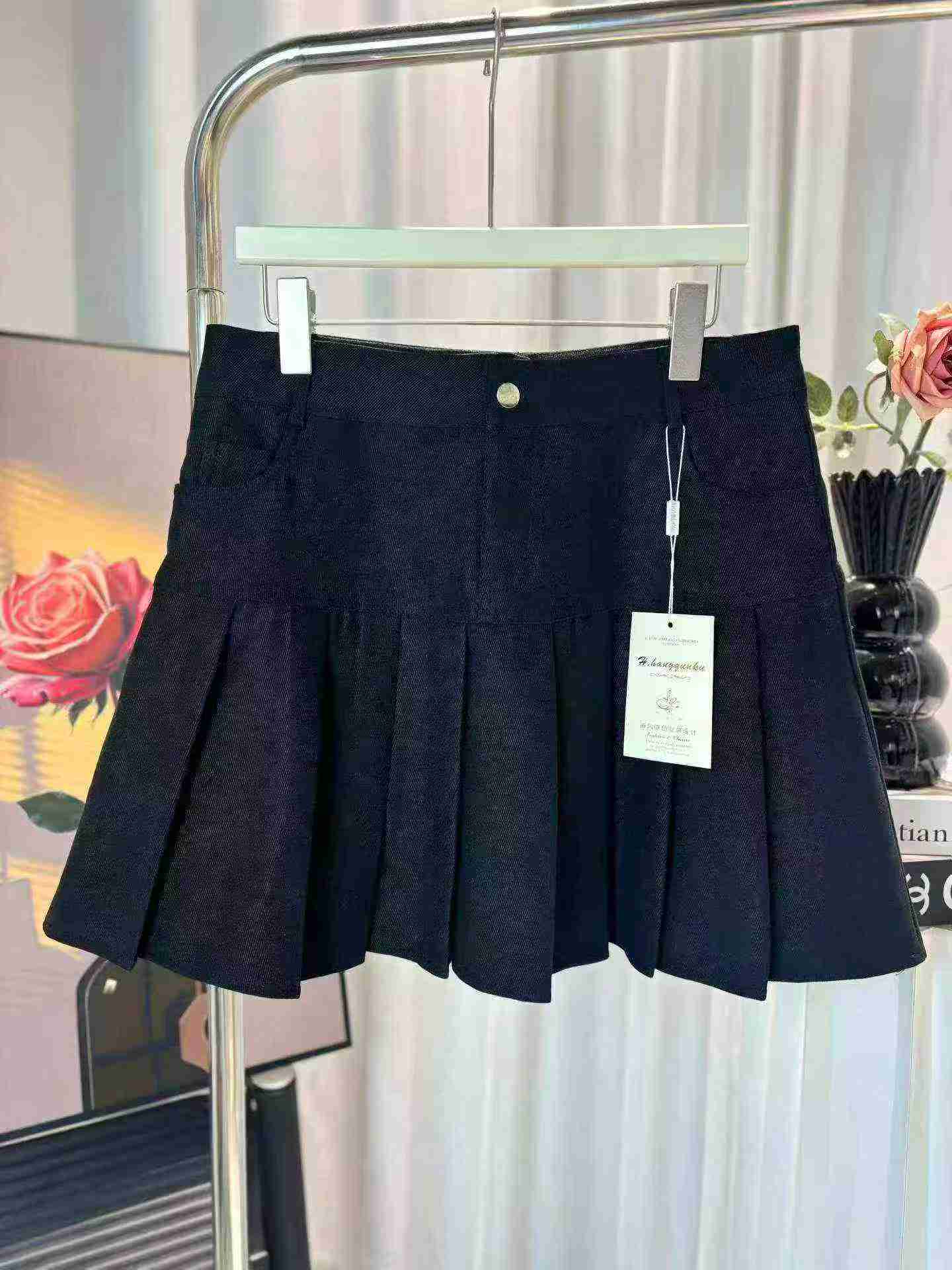 950 Pcs New High Waist A-line Short Plus Size Skirts - Image 4