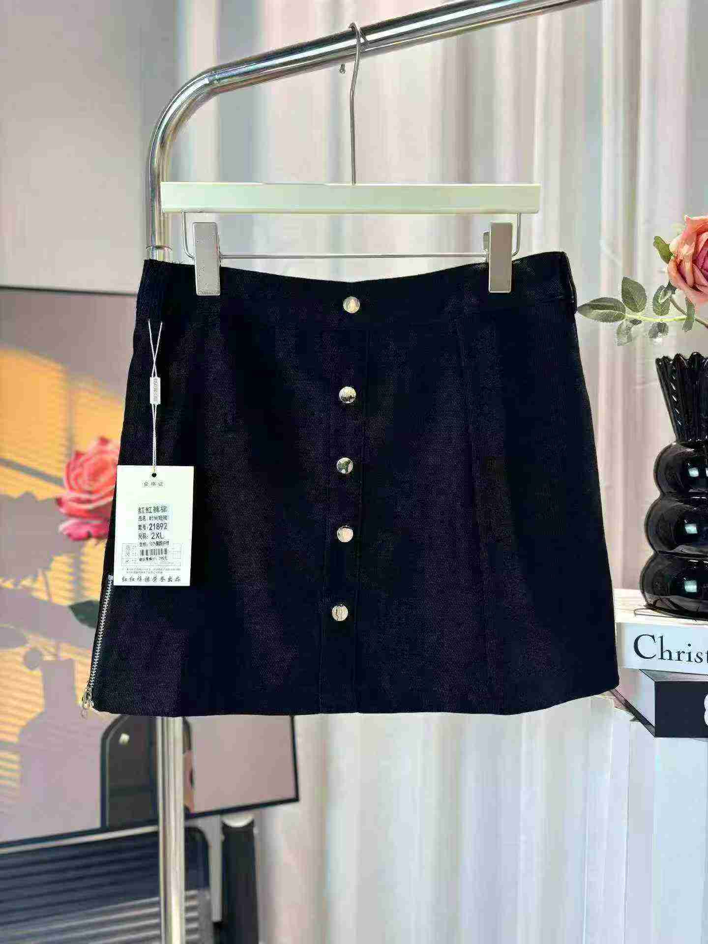 950 Pcs New High Waist A-line Short Plus Size Skirts - Image 6