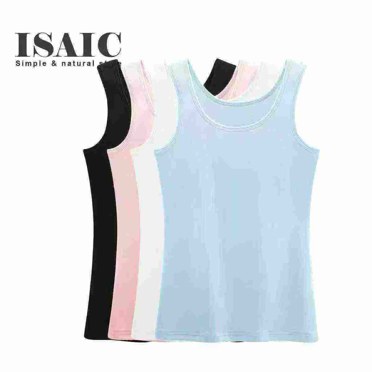 640 Buah Rompi Tanpa Lengan Cropped Katun Polos Gaya Korea - Image 4