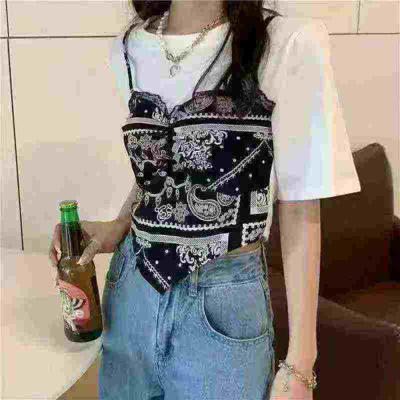 Áo nữ thiết kế hai lớp giả phối vải voan, 1200 chiếc thanh lý kho hàng - Image 2