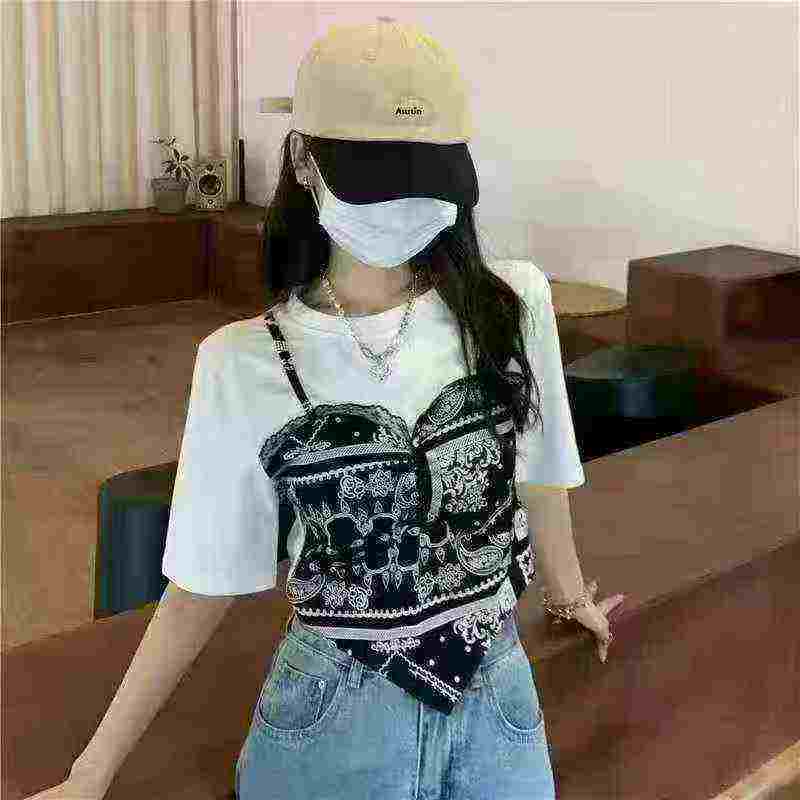 Áo nữ thiết kế hai lớp giả phối vải voan, 1200 chiếc thanh lý kho hàng - Image 7