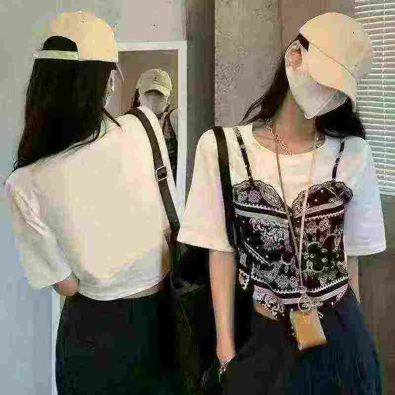 Áo nữ thiết kế hai lớp giả phối vải voan, 1200 chiếc thanh lý kho hàng - Image 9