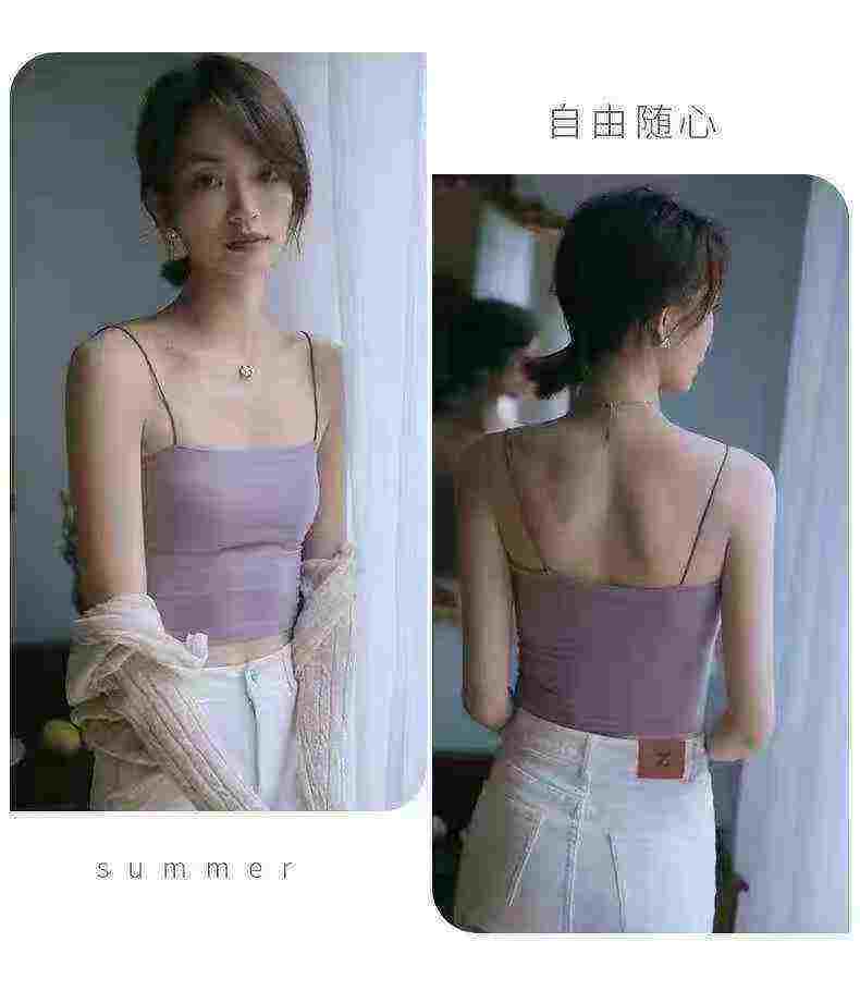 Approx 680pcs Women's Padded Backless Bralette Summer Camisole - Image 2