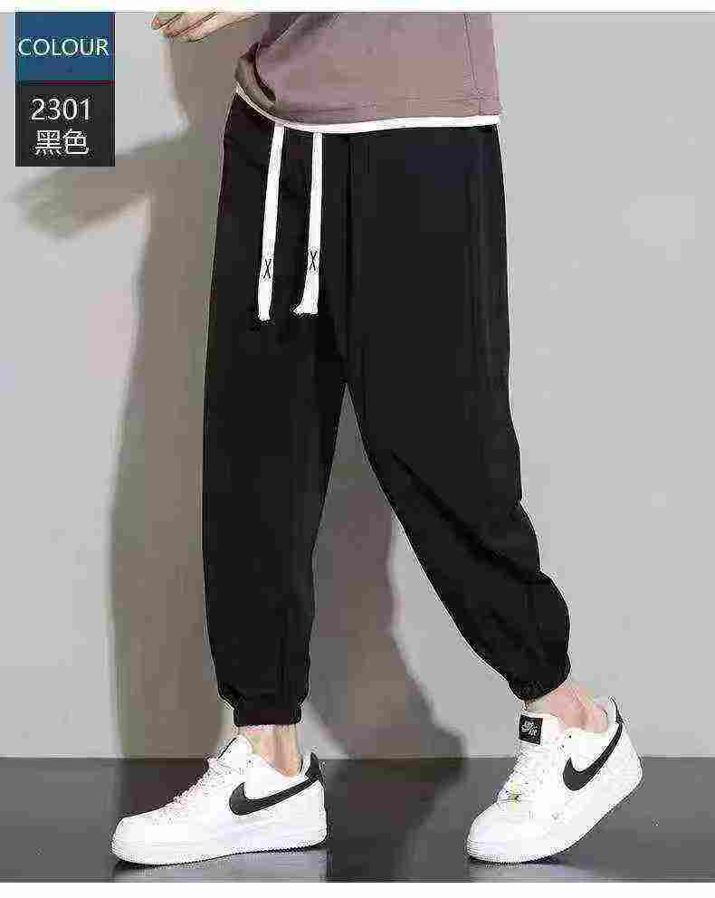 Unisex Ice Silk Quick-dry Cuffed Sports Pants 6315 Pieces - Image 3