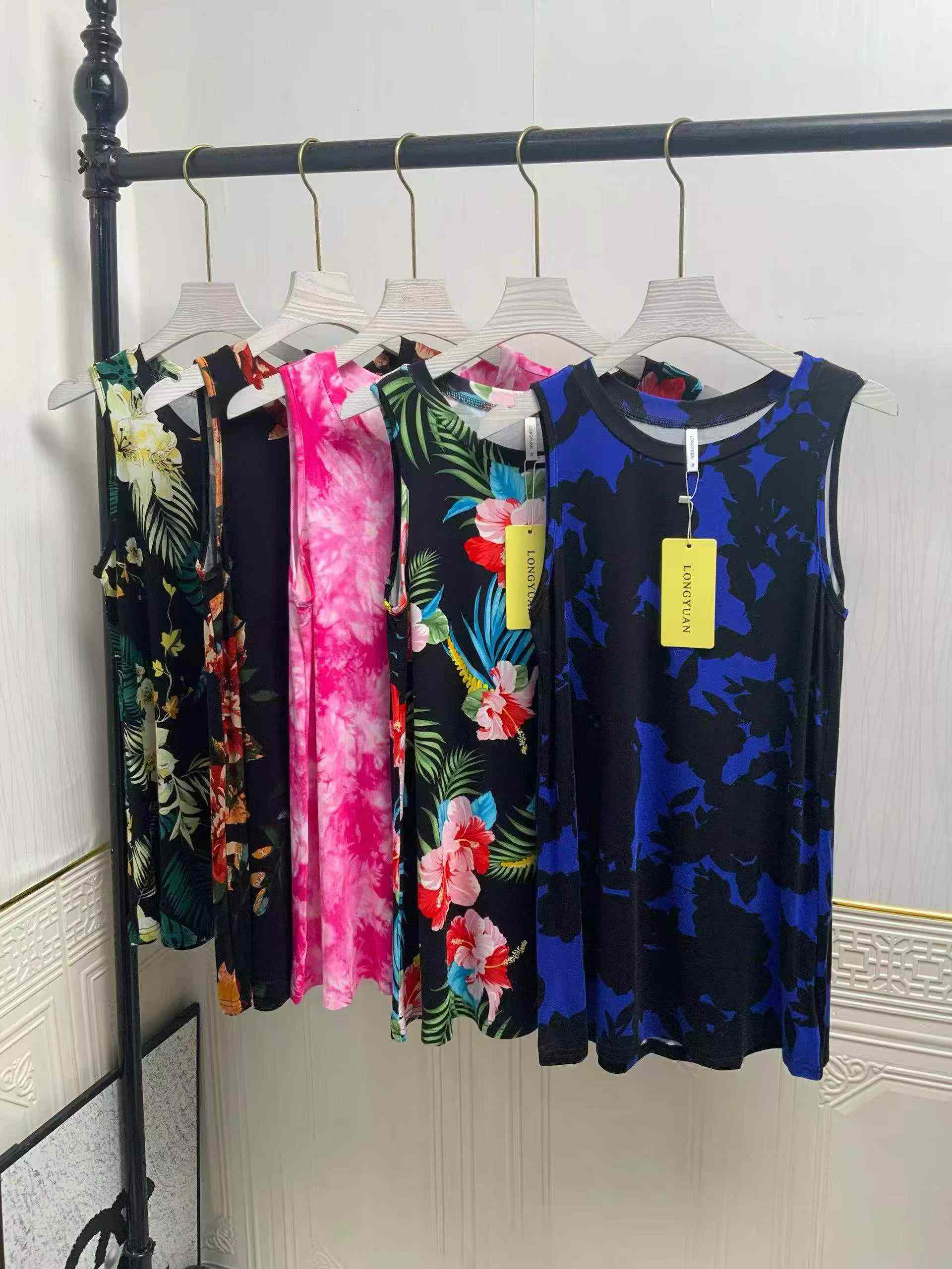 European American Plus Size Women's Modal Cotton Tank Tops 443pcs, S~2XL - Image 4