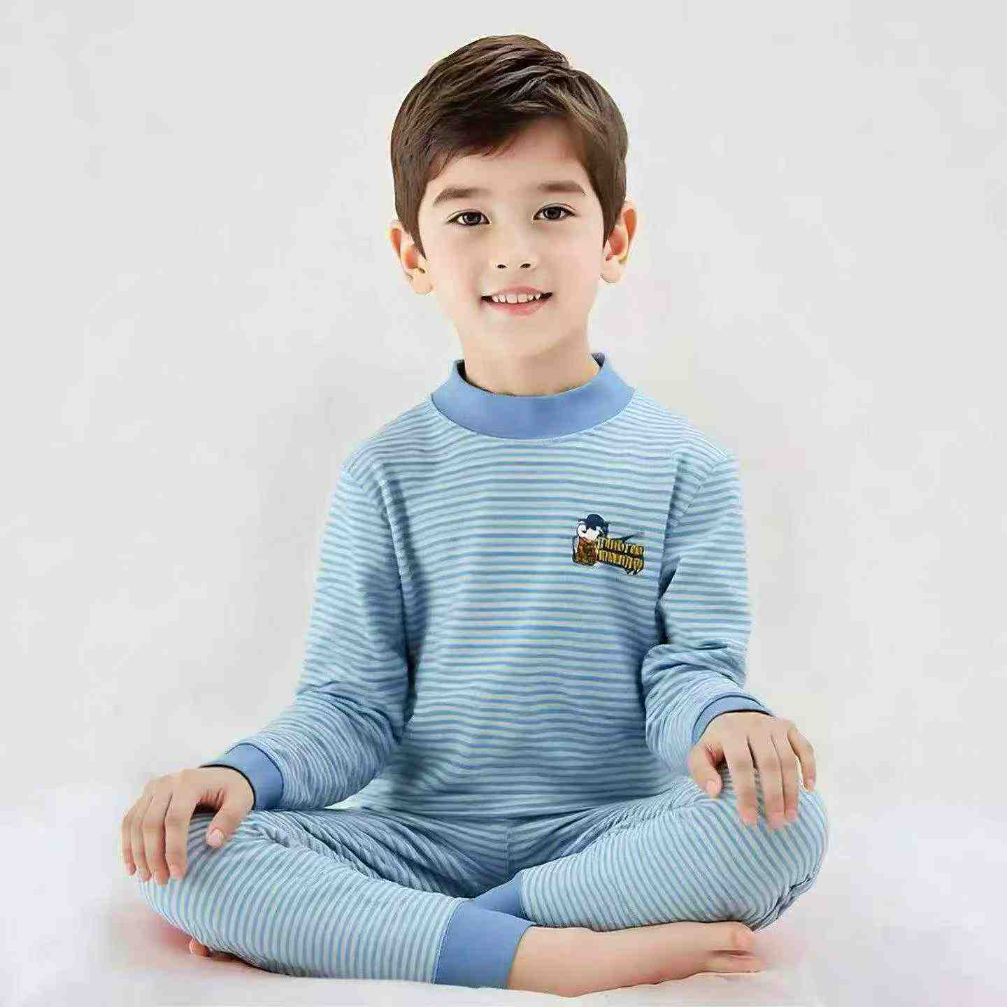 Snoopy Autumn Kids Base Pajama Set, 500pcs Total, Size 120-150, Mainly Cotton, Bulk Only - Image 2