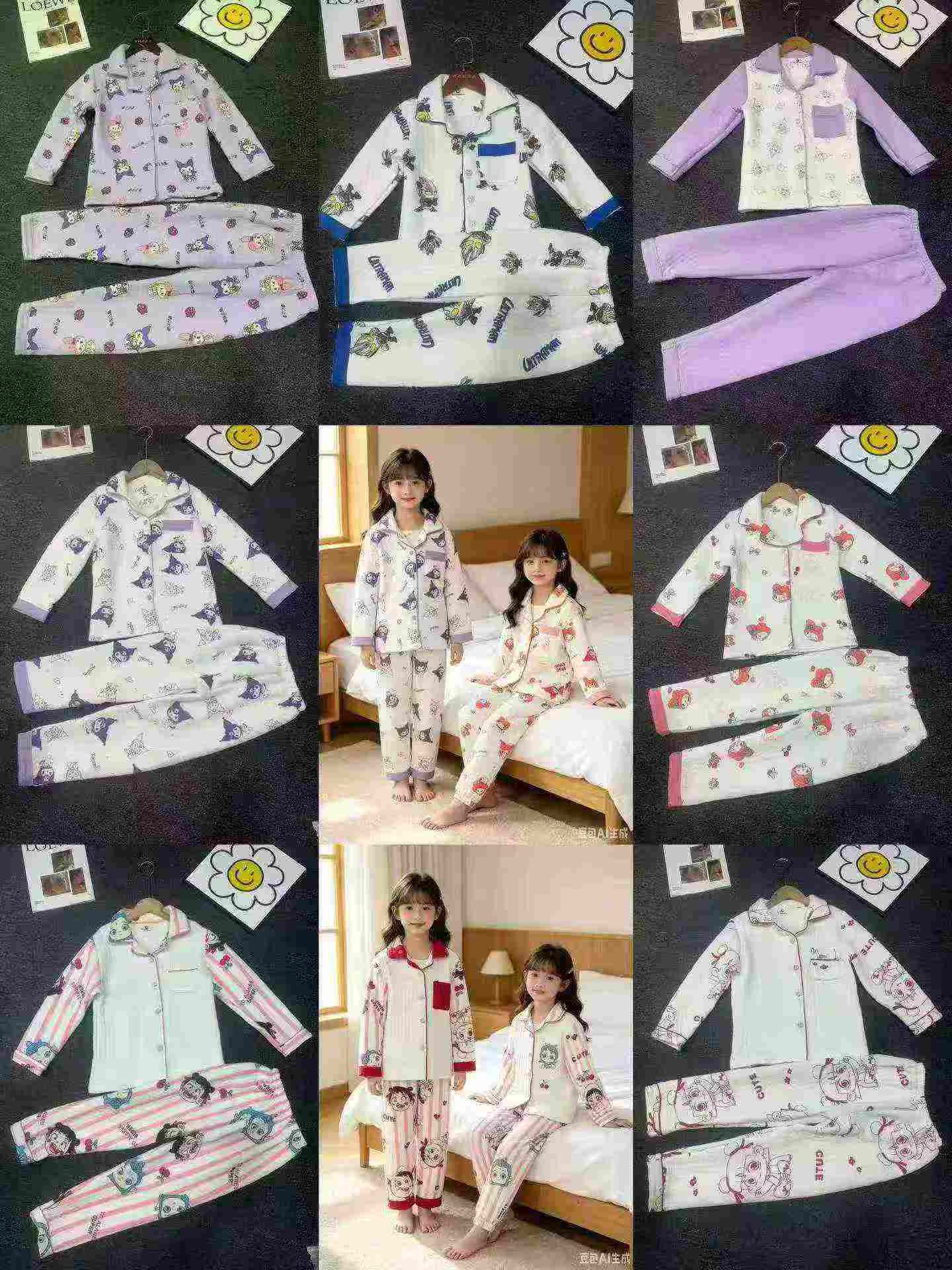Setelan Kardigan Quilted Kualitas Tinggi untuk Anak Laki-laki & Perempuan, Ukuran 100-150, Sekitar 2800 Set - Image 5