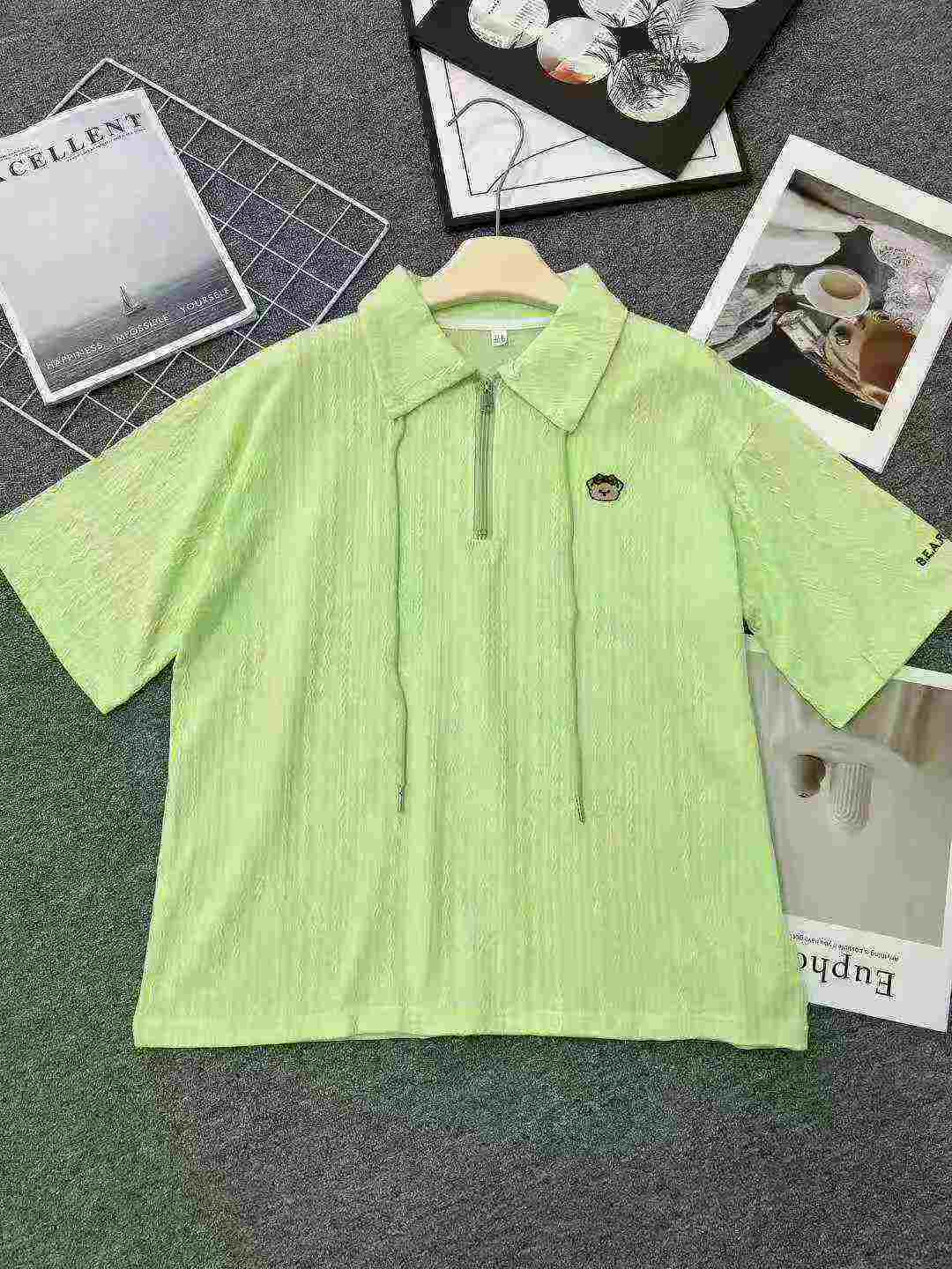 Women's Polo Collar Loose Short Sleeve T-shirt, 301 Pieces - Image 8