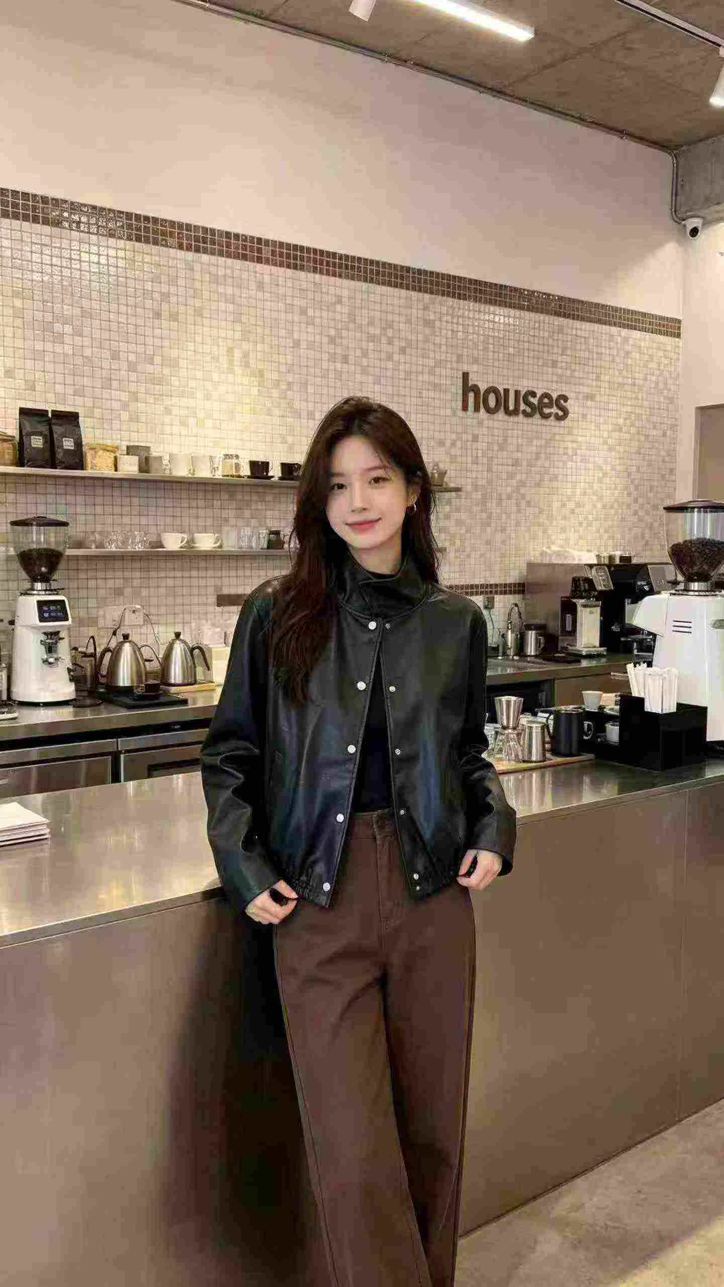 Sweet Petite Women's Leather Cropped Workwear Jacket 706 Pieces - Image 5