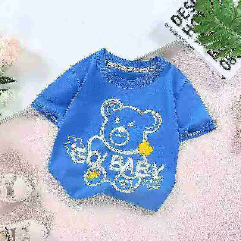5300 Potong Kaos Lengan Pendek Katun Anak-anak - Image 2