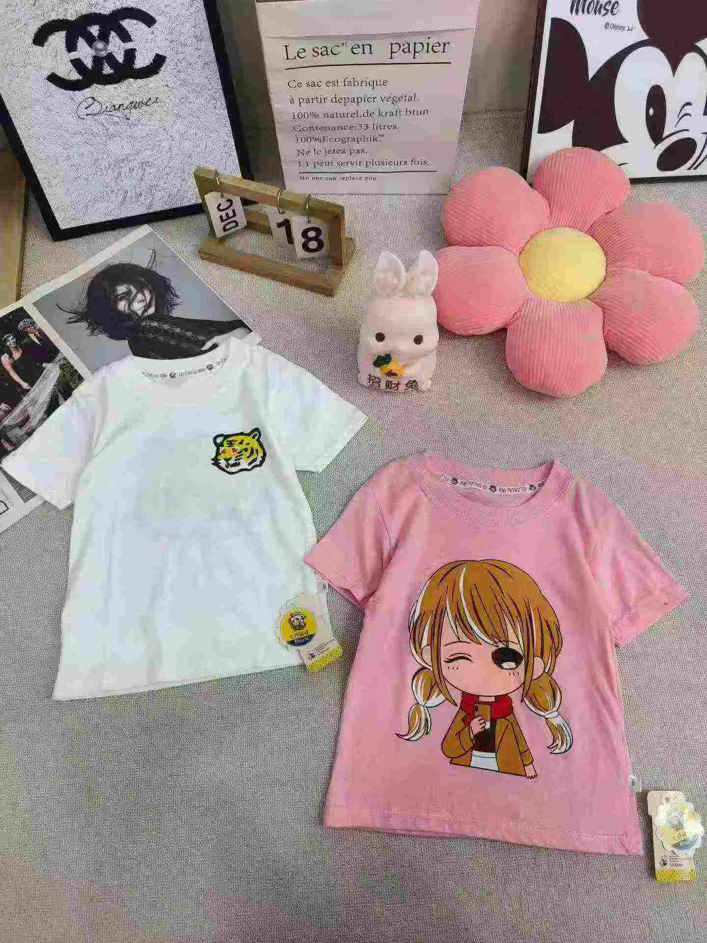 5300 Potong Kaos Lengan Pendek Katun Anak-anak - Image 3