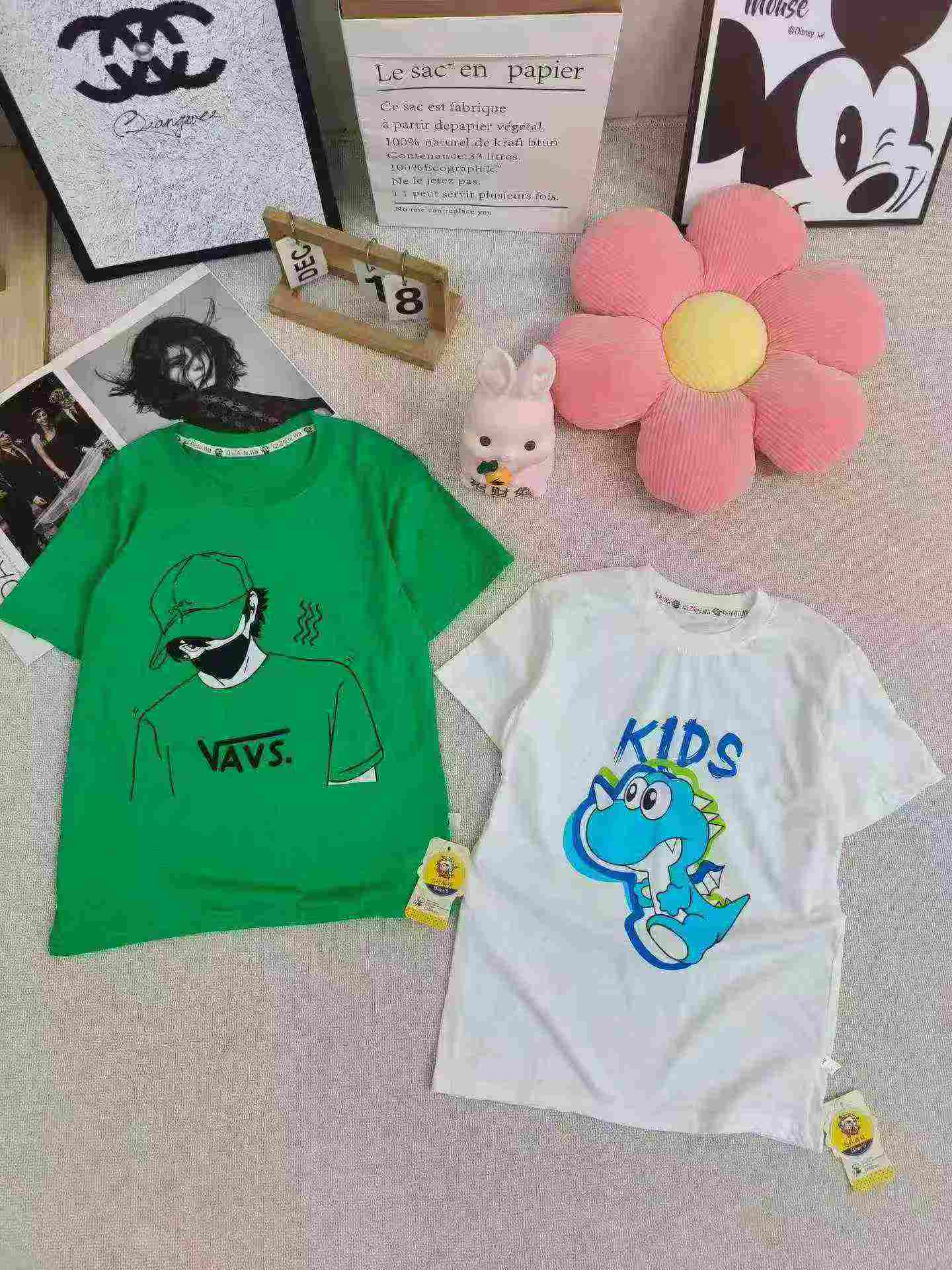 5300 Potong Kaos Lengan Pendek Katun Anak-anak - Image 5