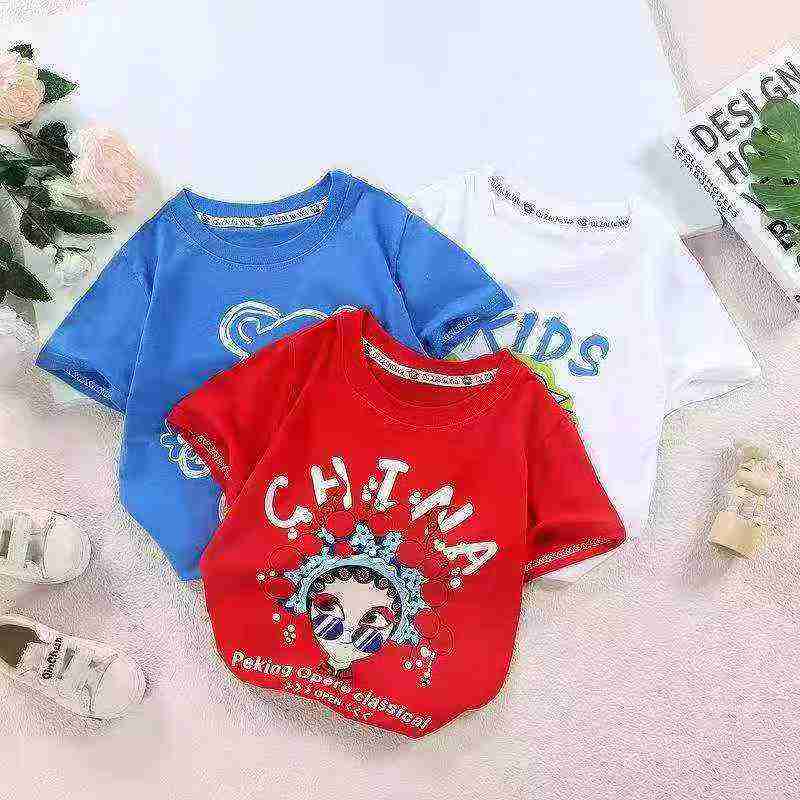 5300 Potong Kaos Lengan Pendek Katun Anak-anak - Image 7