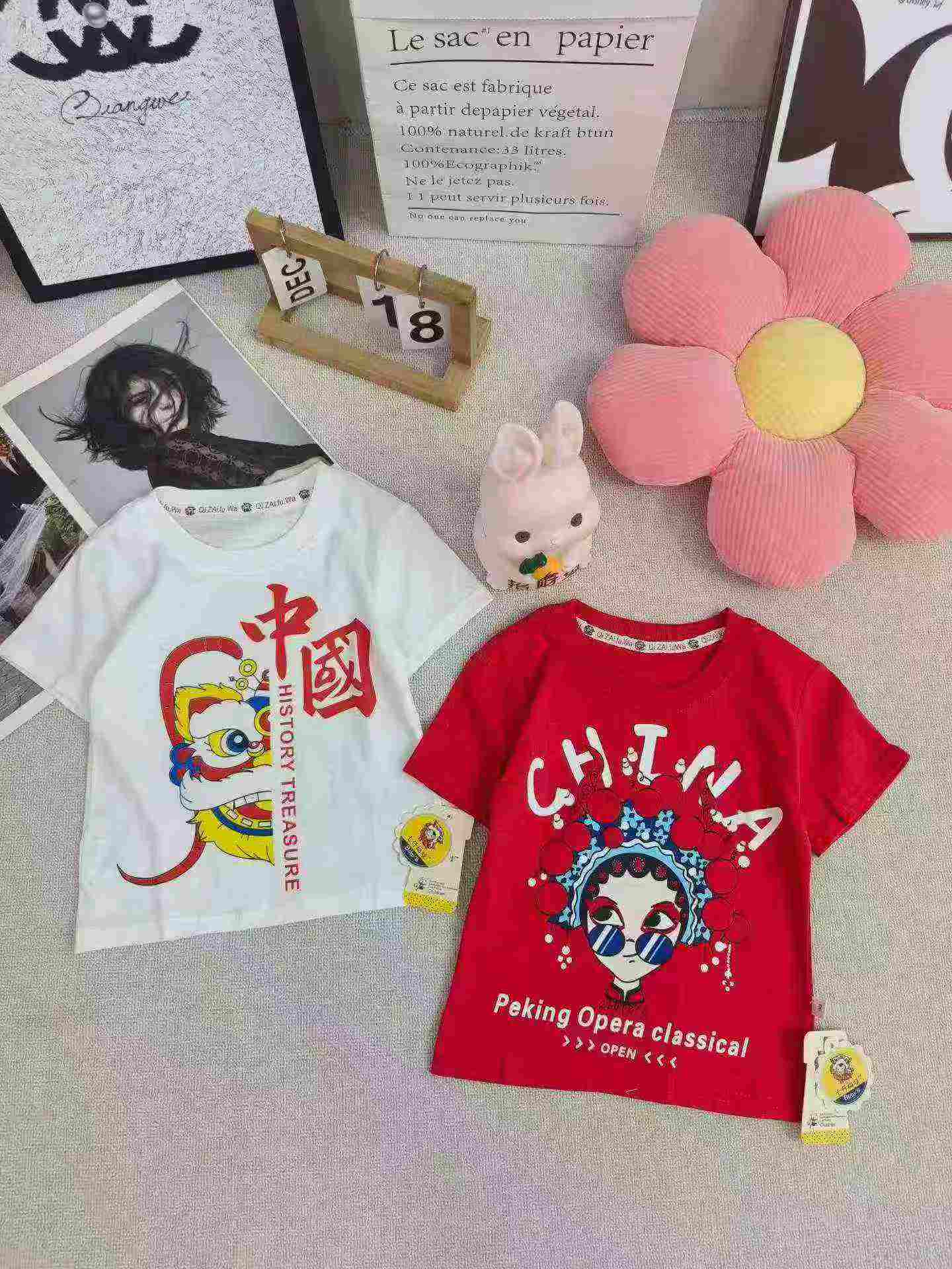 5300 Potong Kaos Lengan Pendek Katun Anak-anak - Image 8