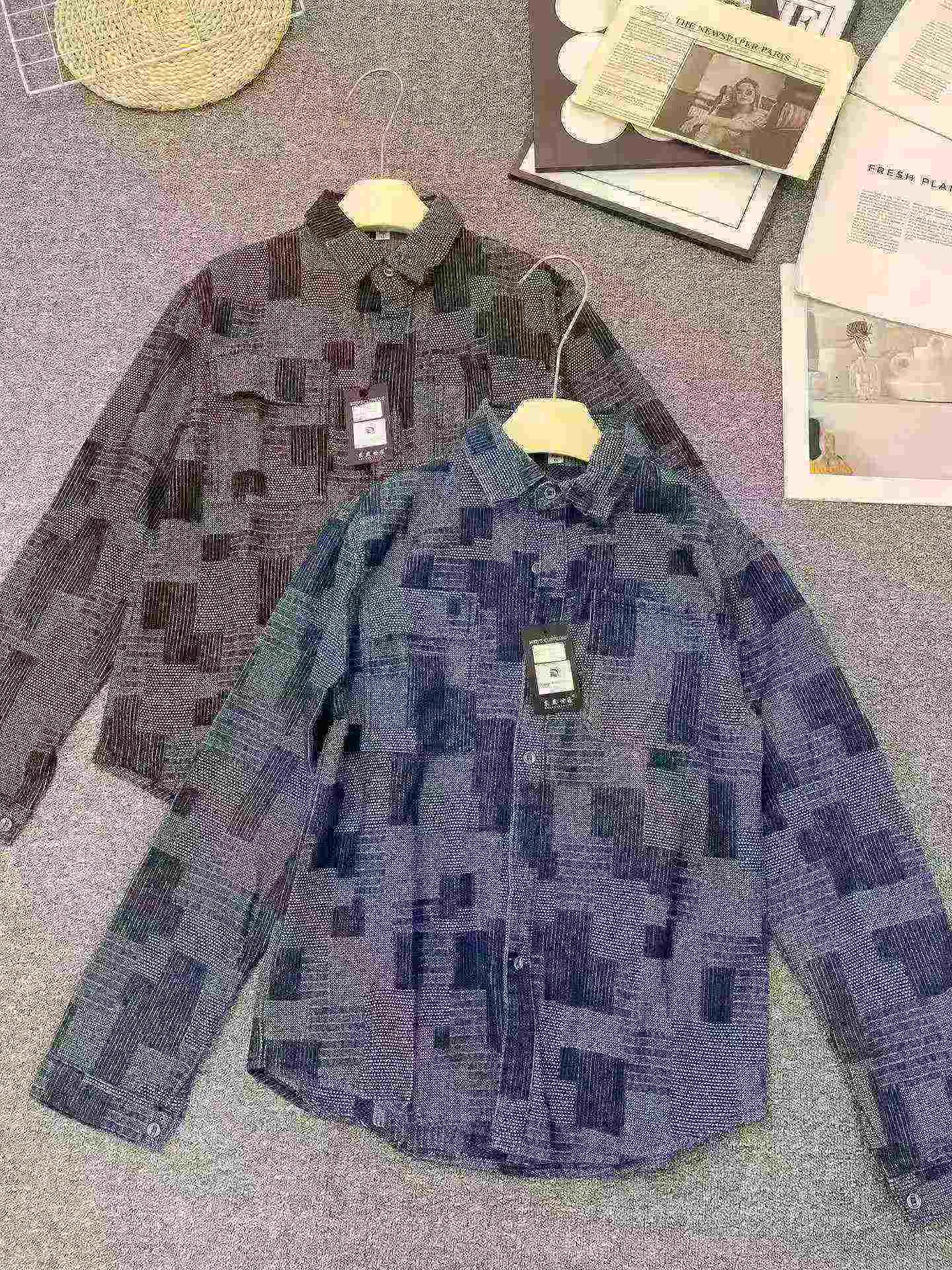 Jaket Kemeja Denim Pria Trendy dari Pabrik Asli, Total 1436 Potong - Image 6