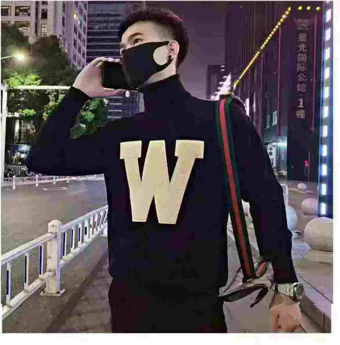 Sweater Rajut Bordir Tebal Leher Tinggi Pria 360 PCS - Image 4