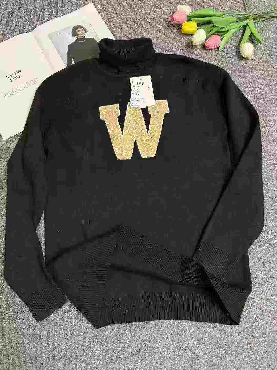 Sweater Rajut Bordir Tebal Leher Tinggi Pria 360 PCS - Image 5