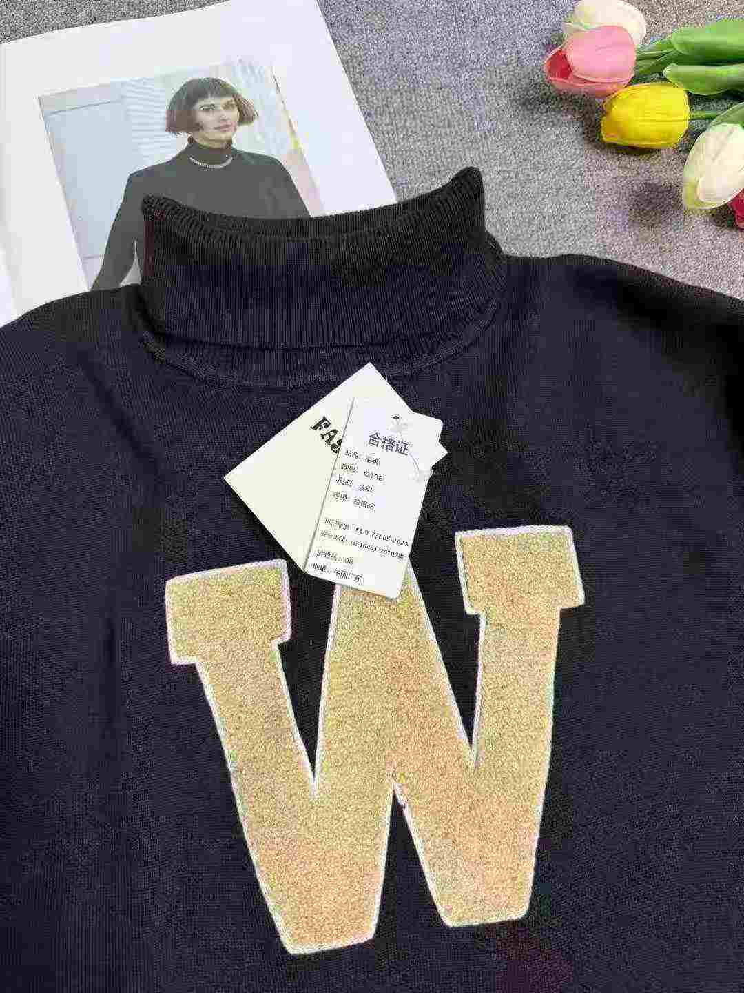 Sweater Rajut Bordir Tebal Leher Tinggi Pria 360 PCS - Image 6