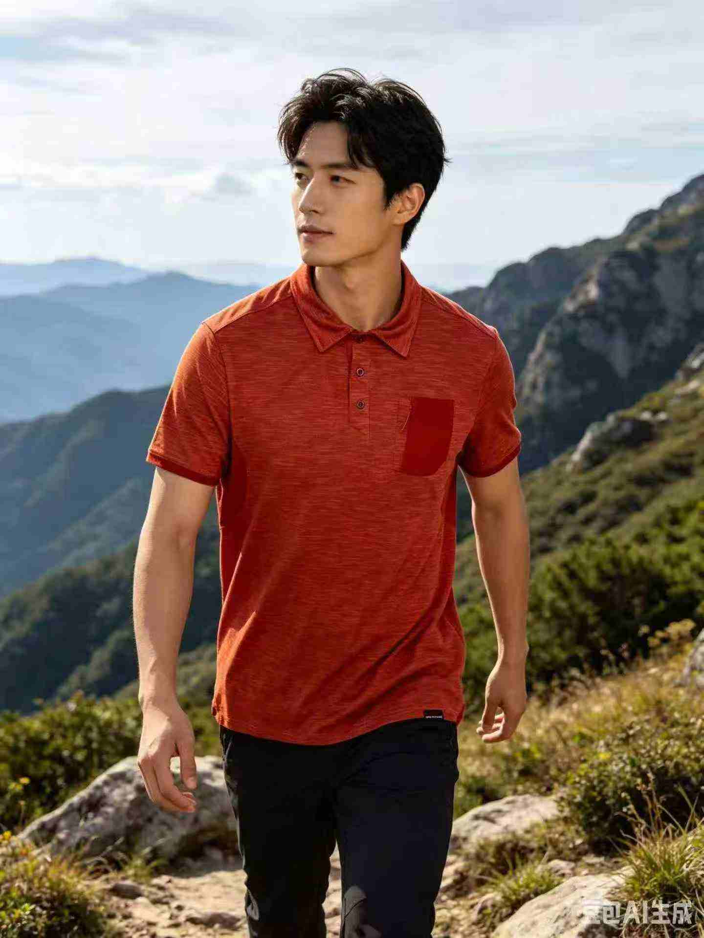 920 Keping Kemeja-T Polo Sukan Lelaki Decathlon Lengan Pendek Bernafas dan Cepat Kering - Image 3