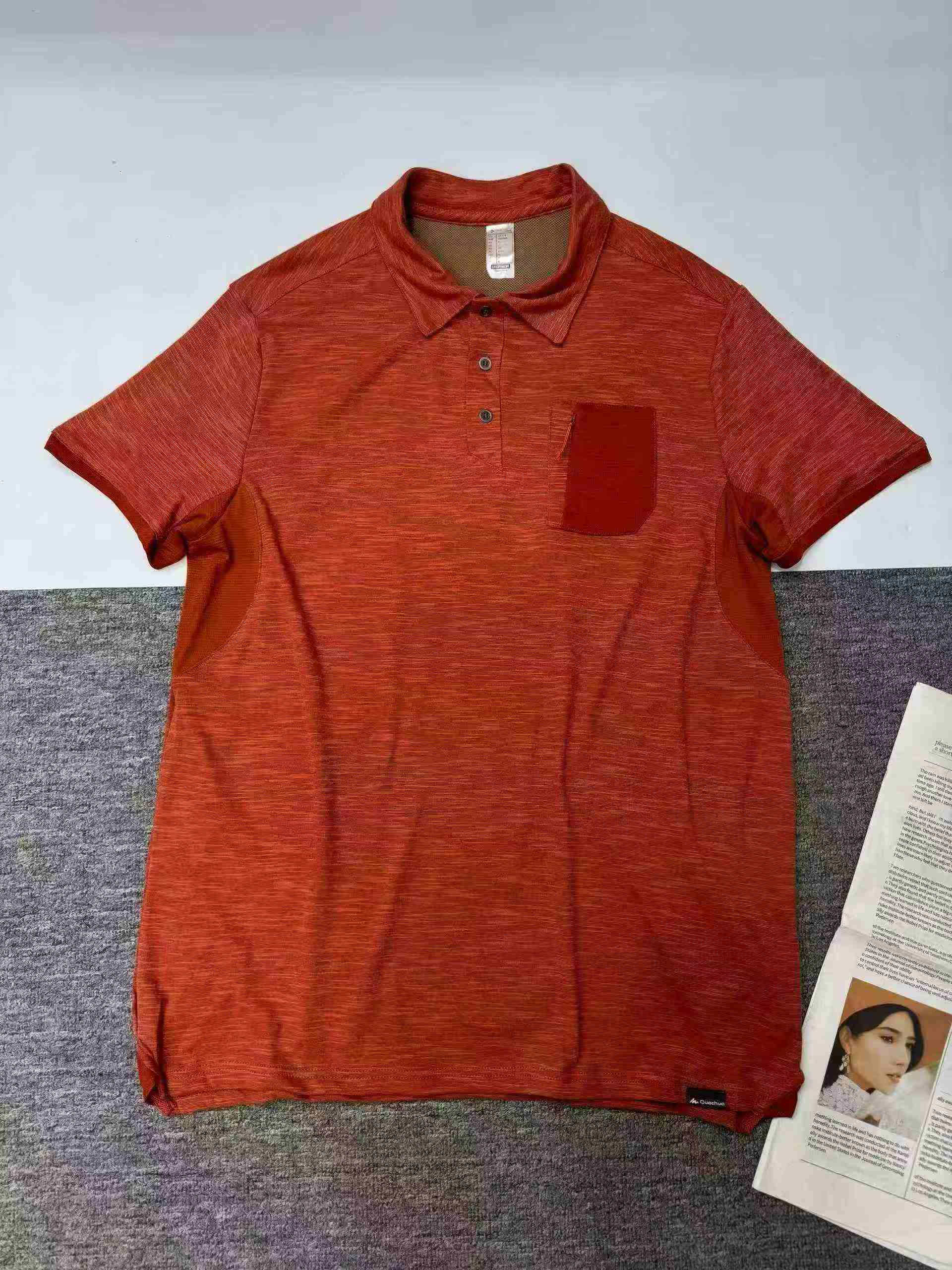 920 Keping Kemeja-T Polo Sukan Lelaki Decathlon Lengan Pendek Bernafas dan Cepat Kering - Image 5