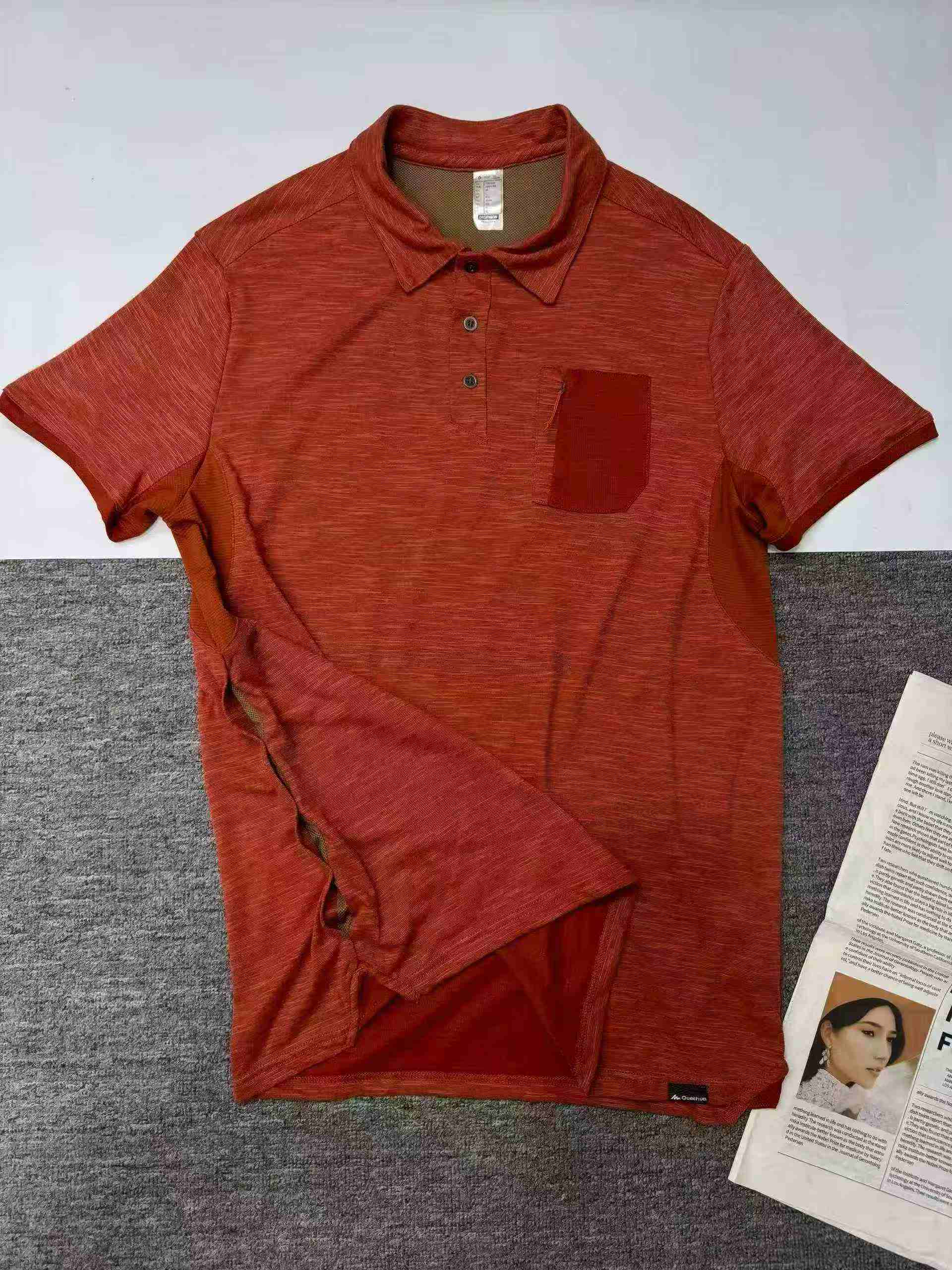 920 Keping Kemeja-T Polo Sukan Lelaki Decathlon Lengan Pendek Bernafas dan Cepat Kering - Image 7