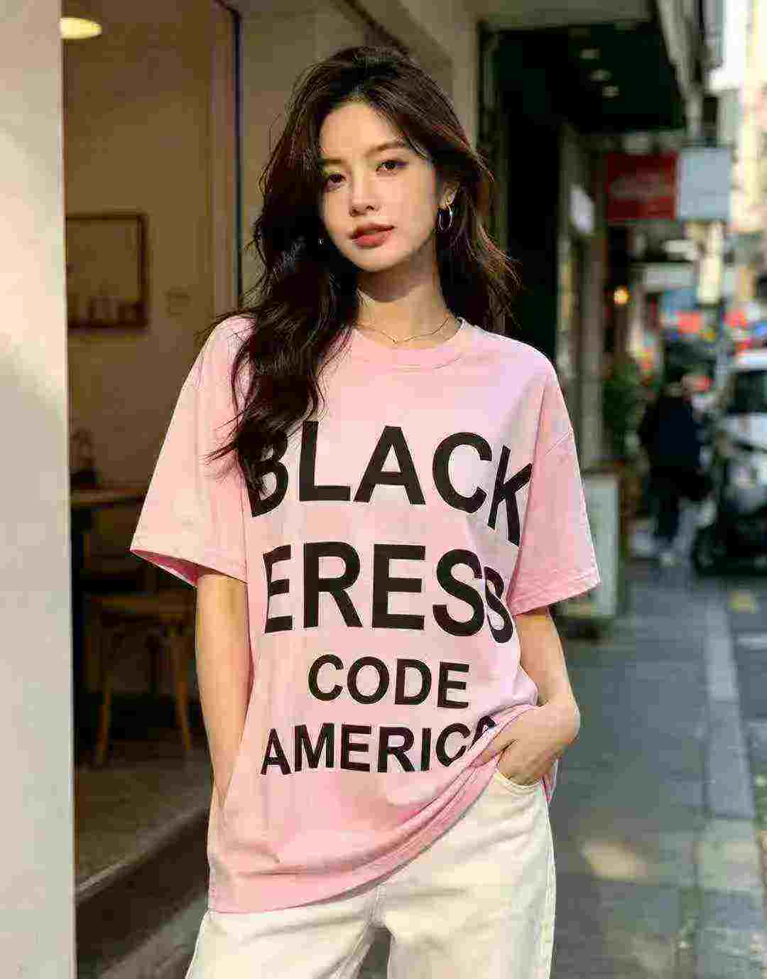 576 Pcs Women's Trendy Oversized Short Sleeve T-shirts - Image 3