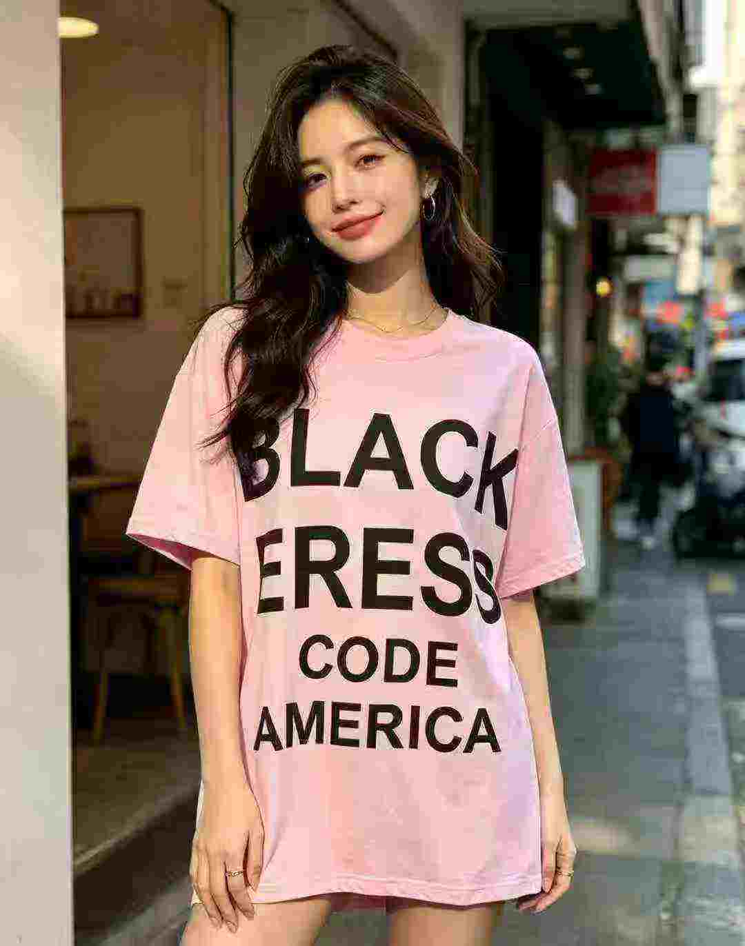 576 Pcs Women's Trendy Oversized Short Sleeve T-shirts - Image 4